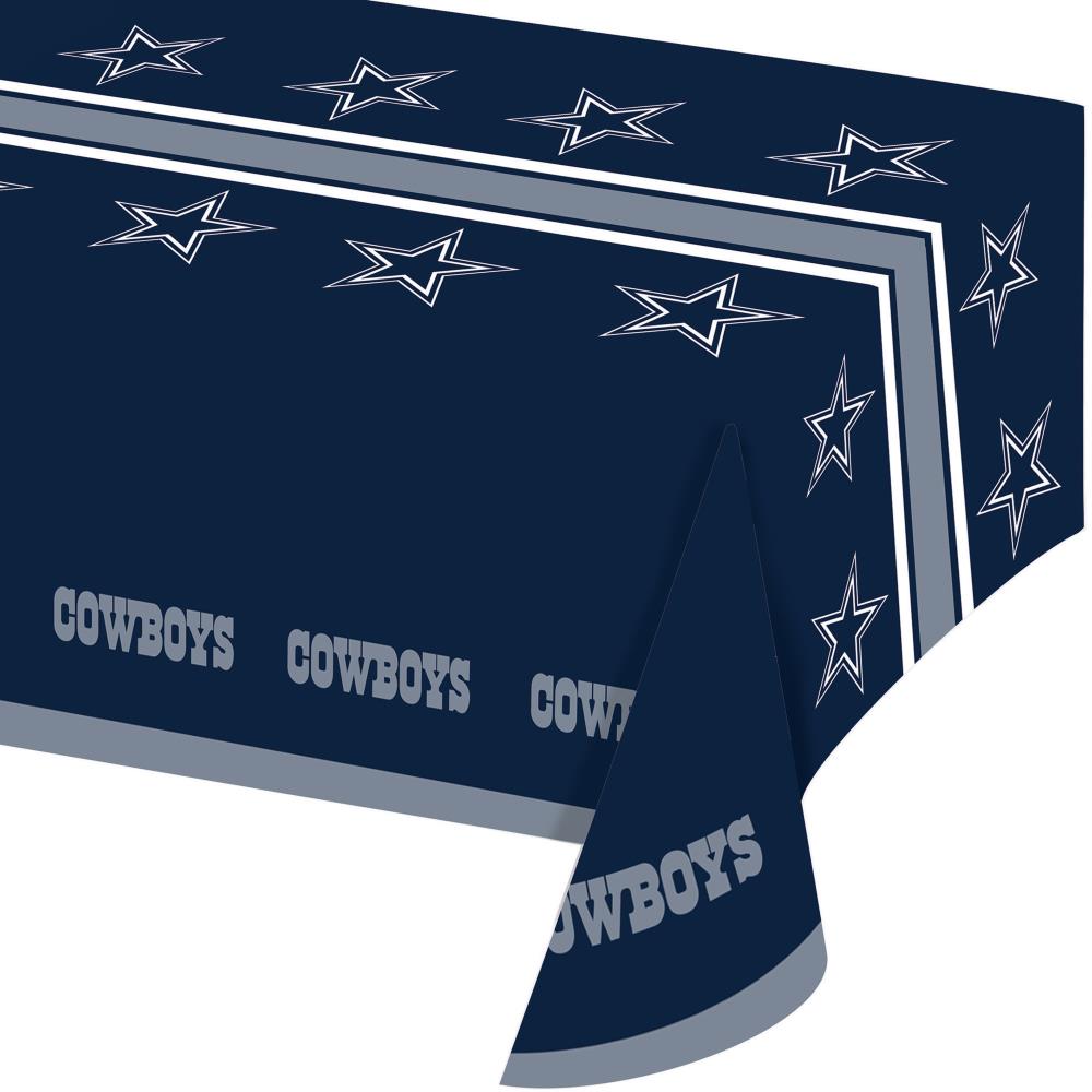 Creative Converting 019509 Dallas Cowboys Indoor/Outdoor Blue Table Cover for 8-ft rectangle