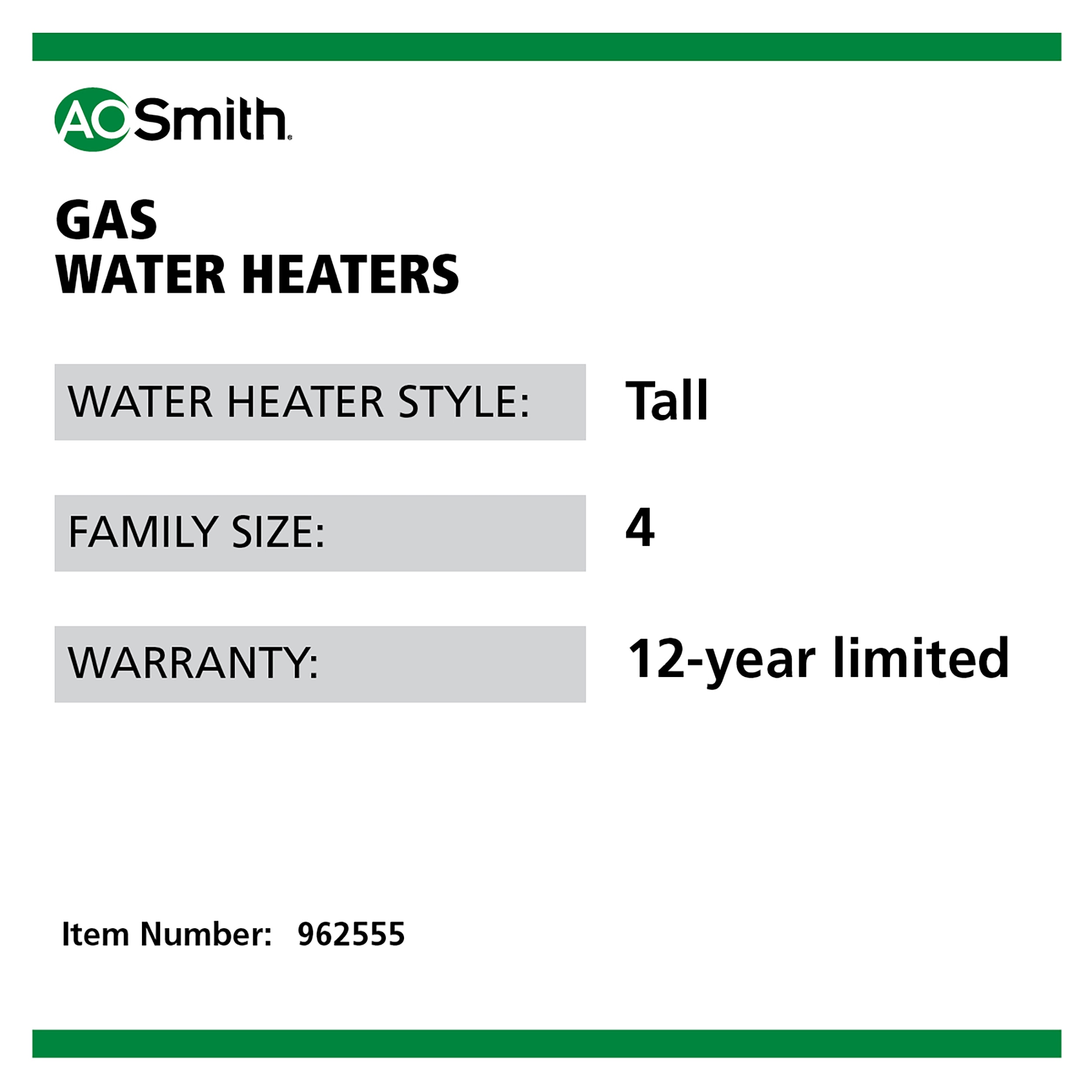 A.O. Smith G12-FDT4040NVR Gas-Water-Heaters - View #10