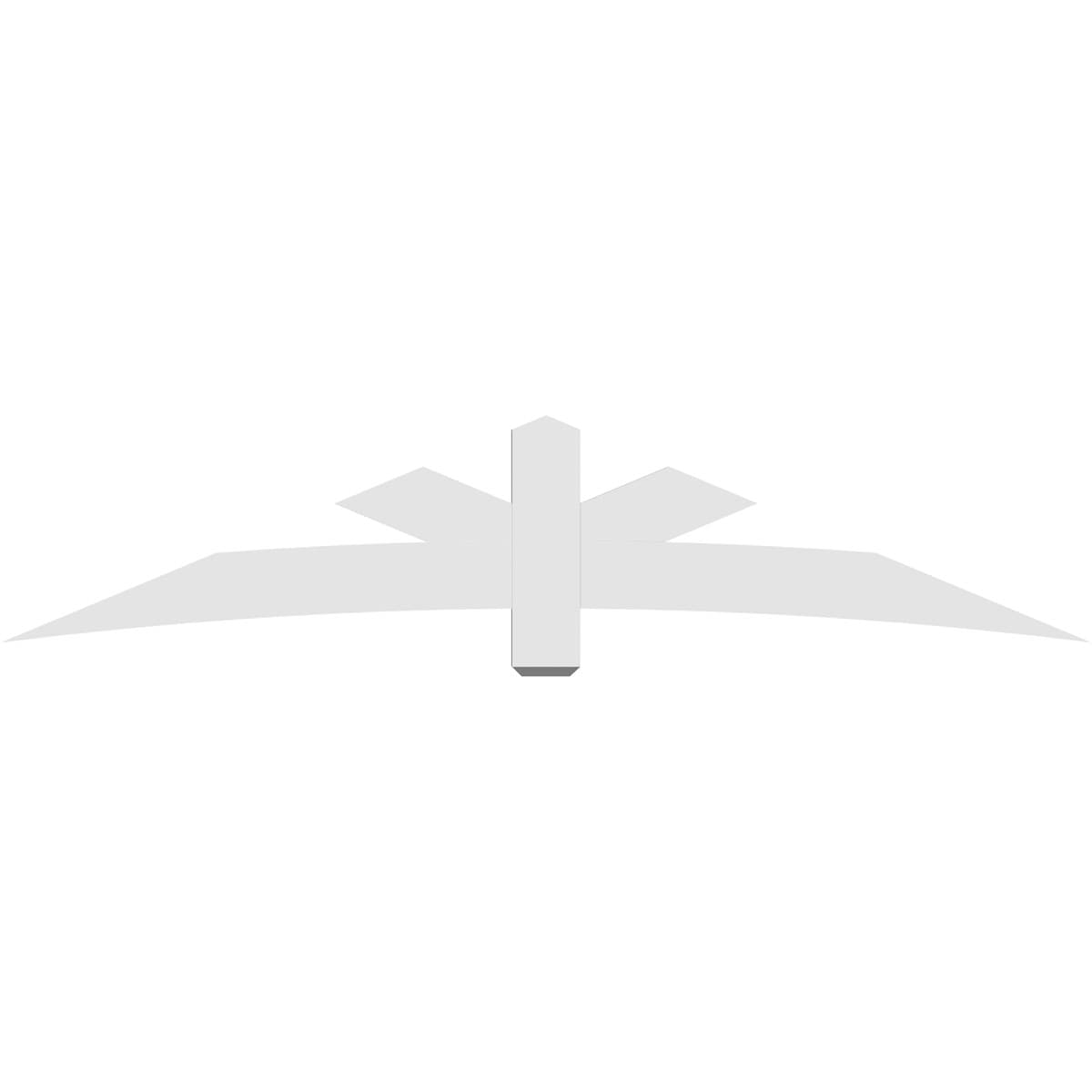 Ekena Millwork GBP096X20X0206ALB00 Exterior-Brackets-Braces - View #4