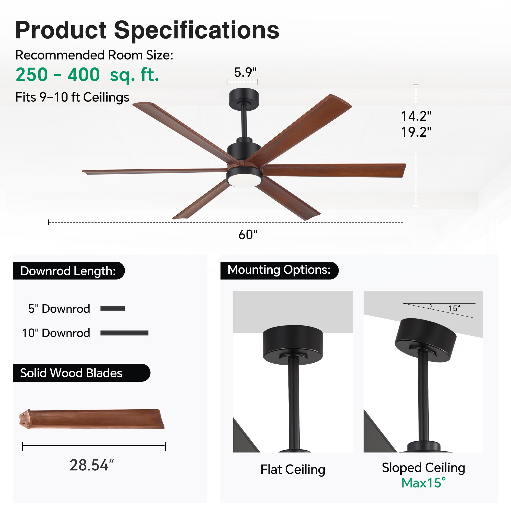 Flashwind A46ZY46001BK Ceiling-Fans - View #3
