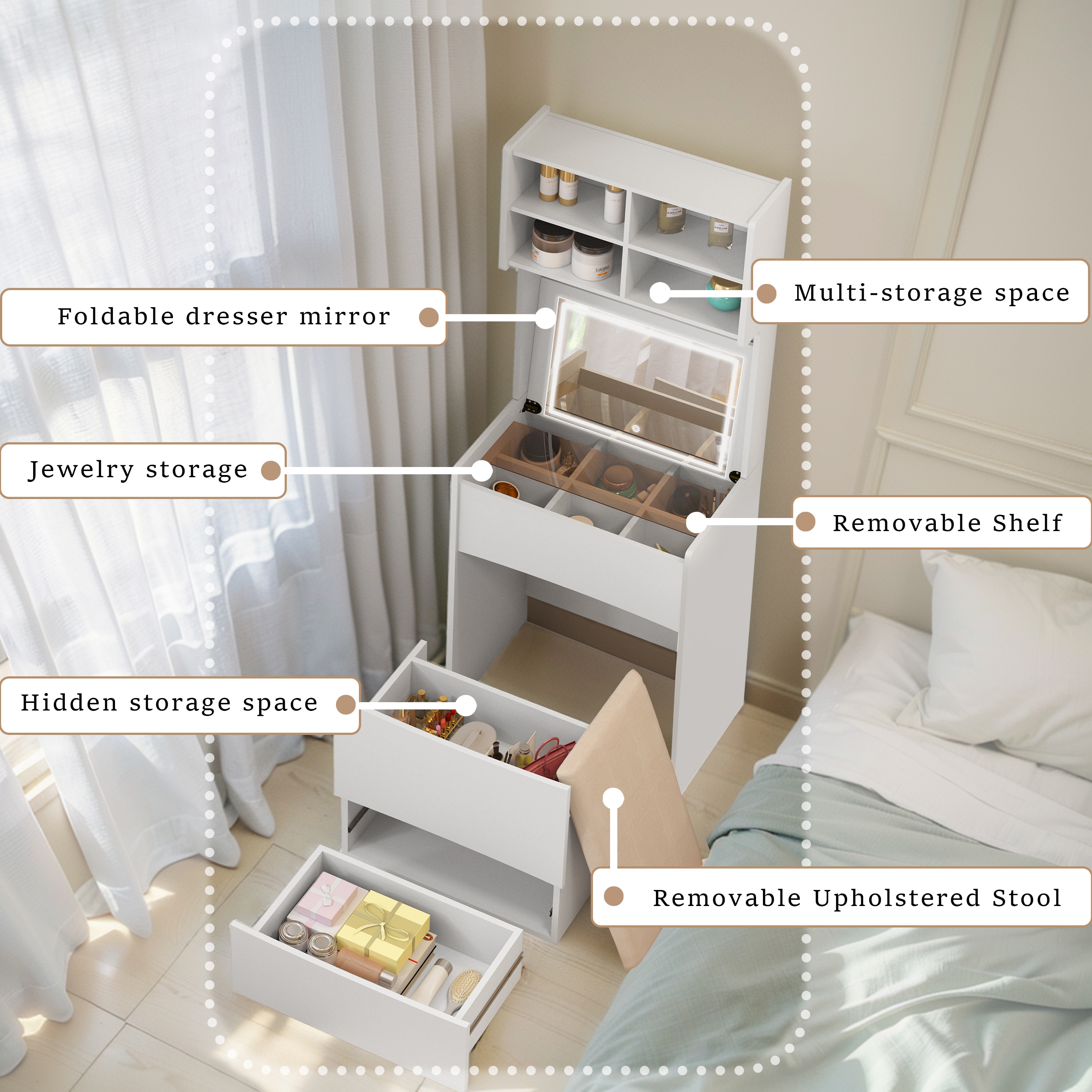 Poly furniture SZT-19 Bedroom-Vanities - View #4