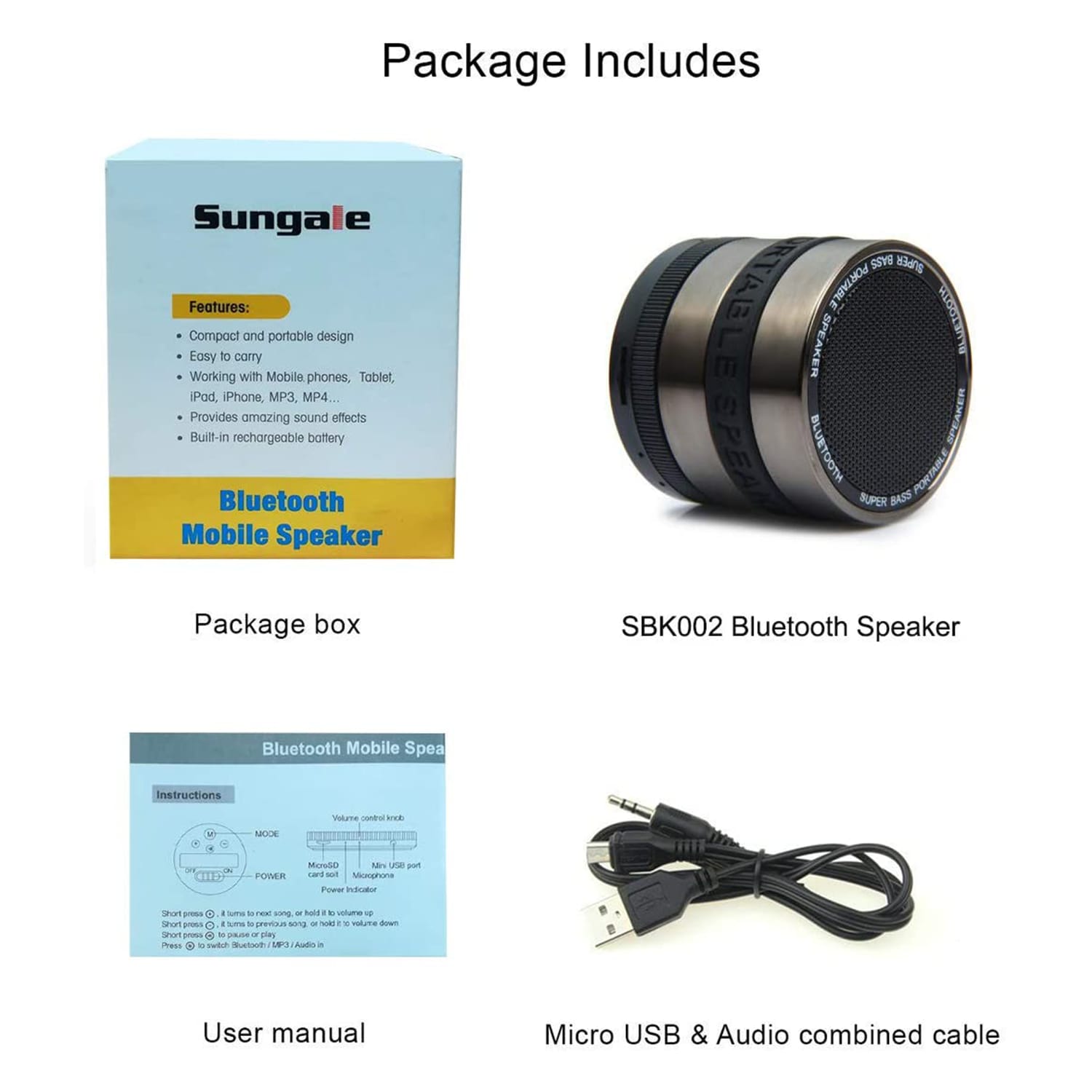 Sungale SBK002 Portable-Speakers - View #4