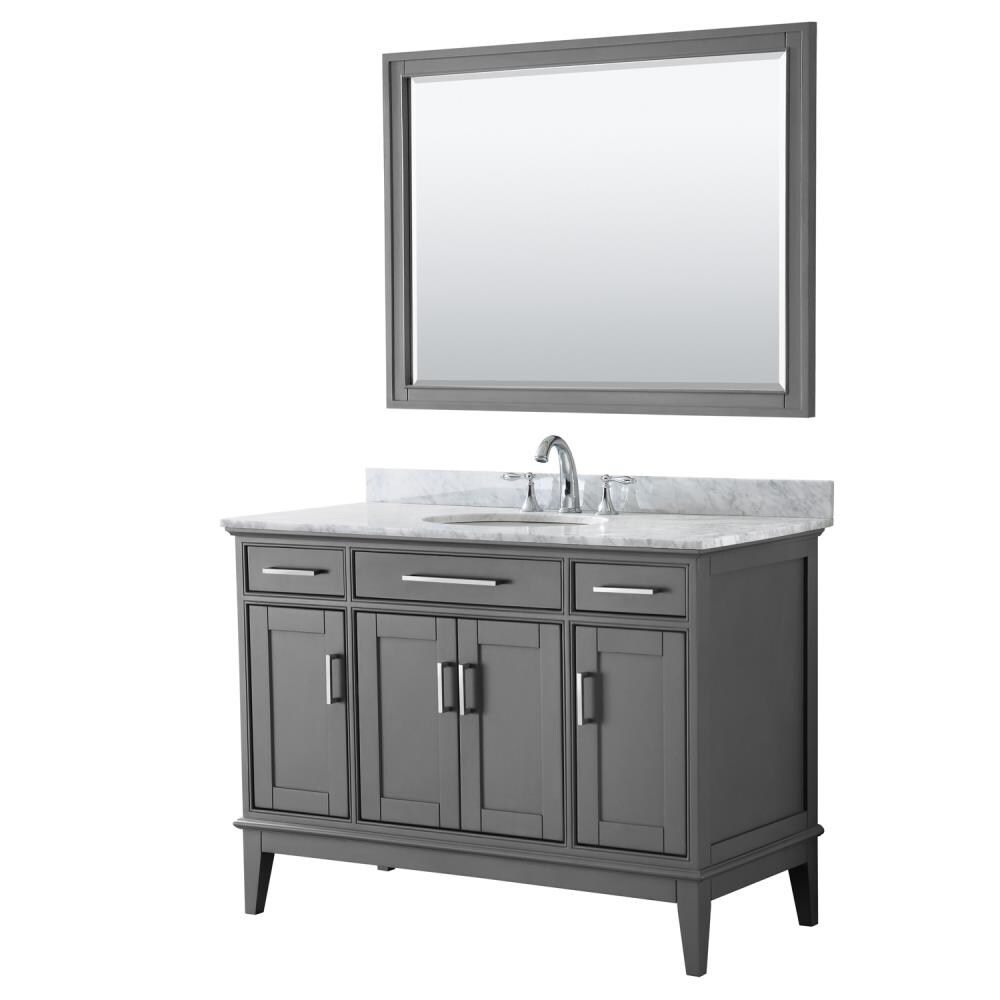 Wyndham Collection Margate 48-in Dark Gray Undermount Single Sink ...