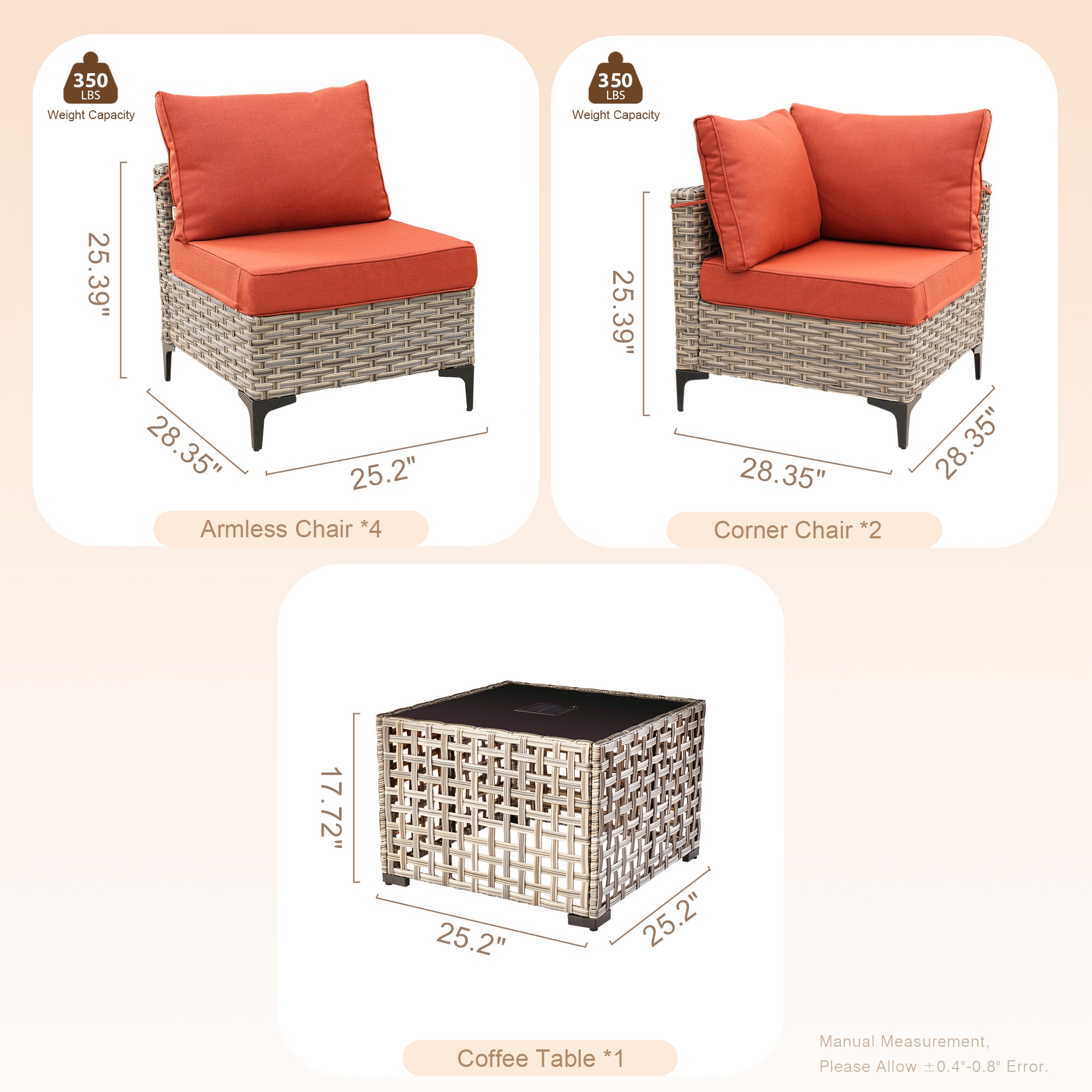 Pouuin SKT8C07 Patio-Sofas-Daybeds - View #2