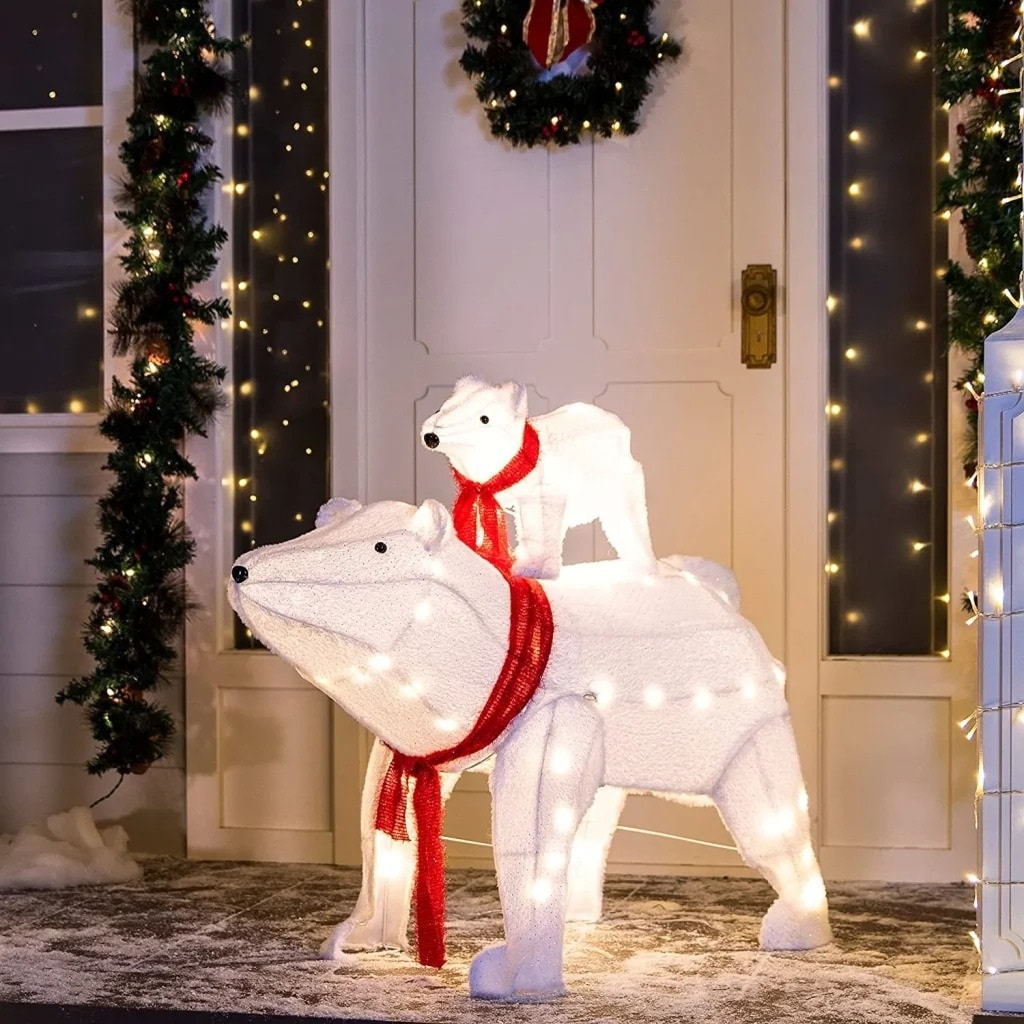 Cozy Up Your Holidays with Bear Outdoor Christmas Decorations