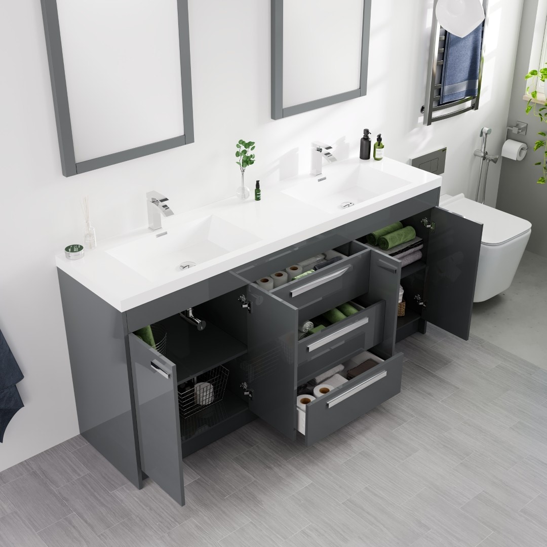 Eviva EVVN1700-8-72GR Bath-Vanity-Combo - View #4