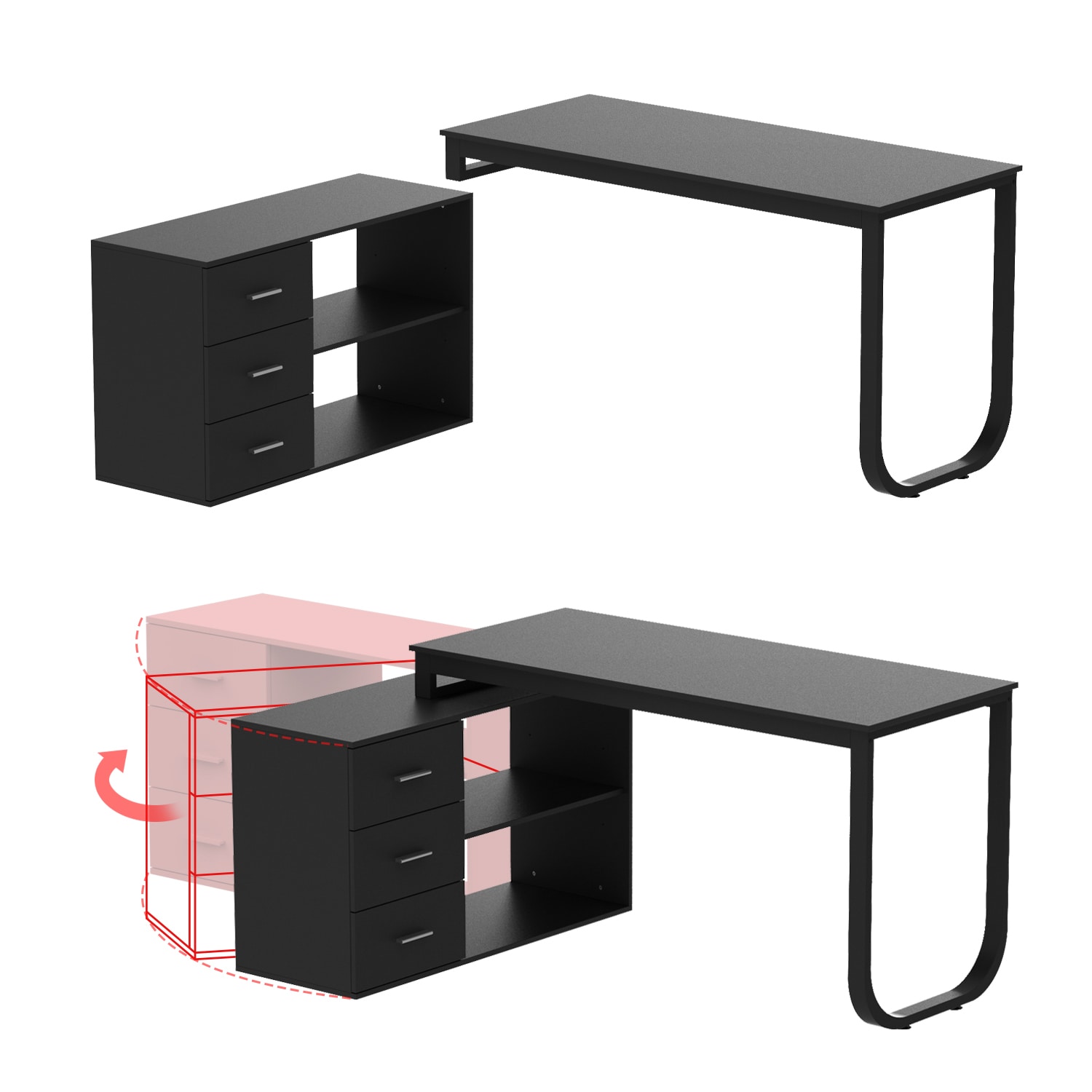 FUFU&GAGA LJY-JX0009-05 desks - View #5