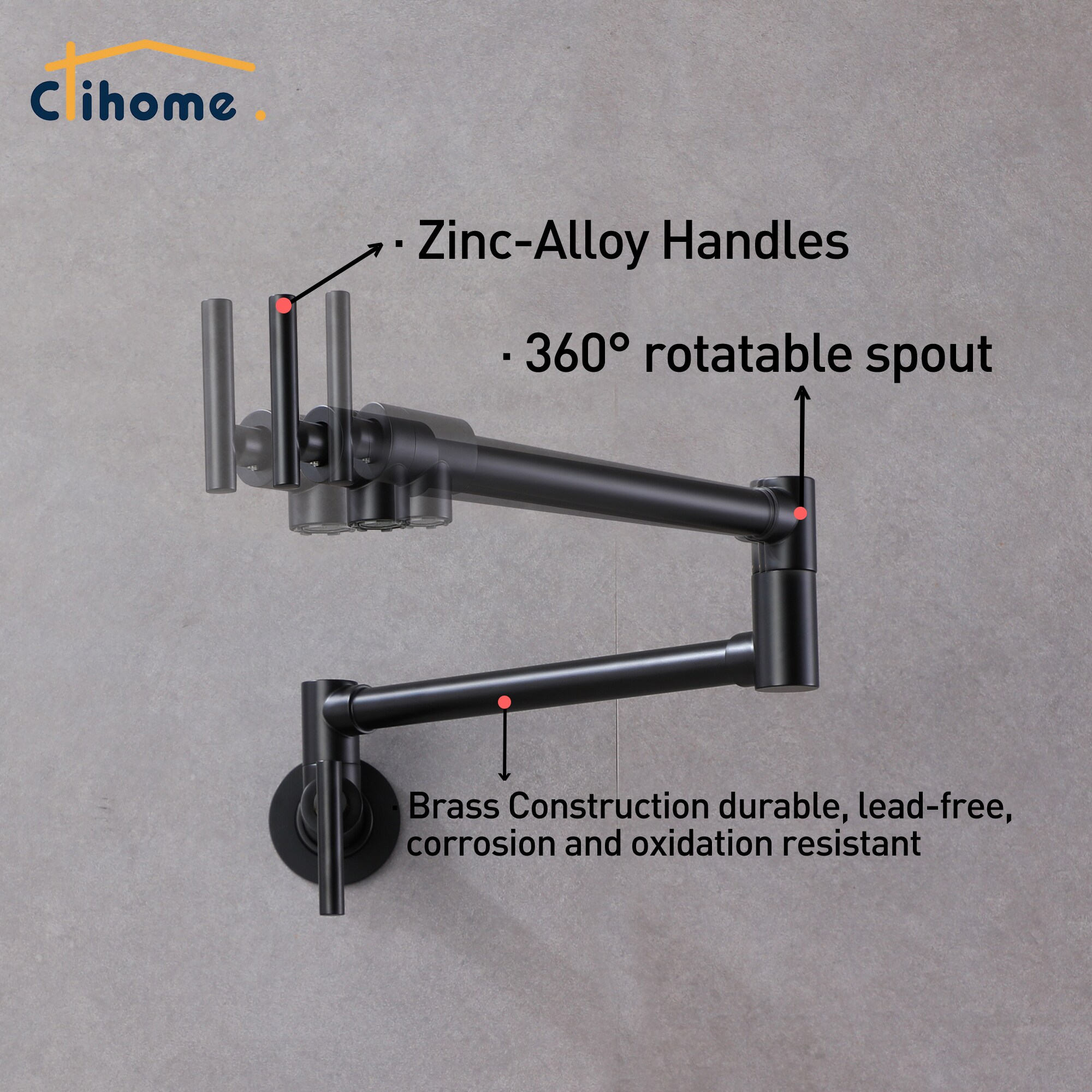 Clihome DG-KF46MB Kitchen-Faucets - View #8