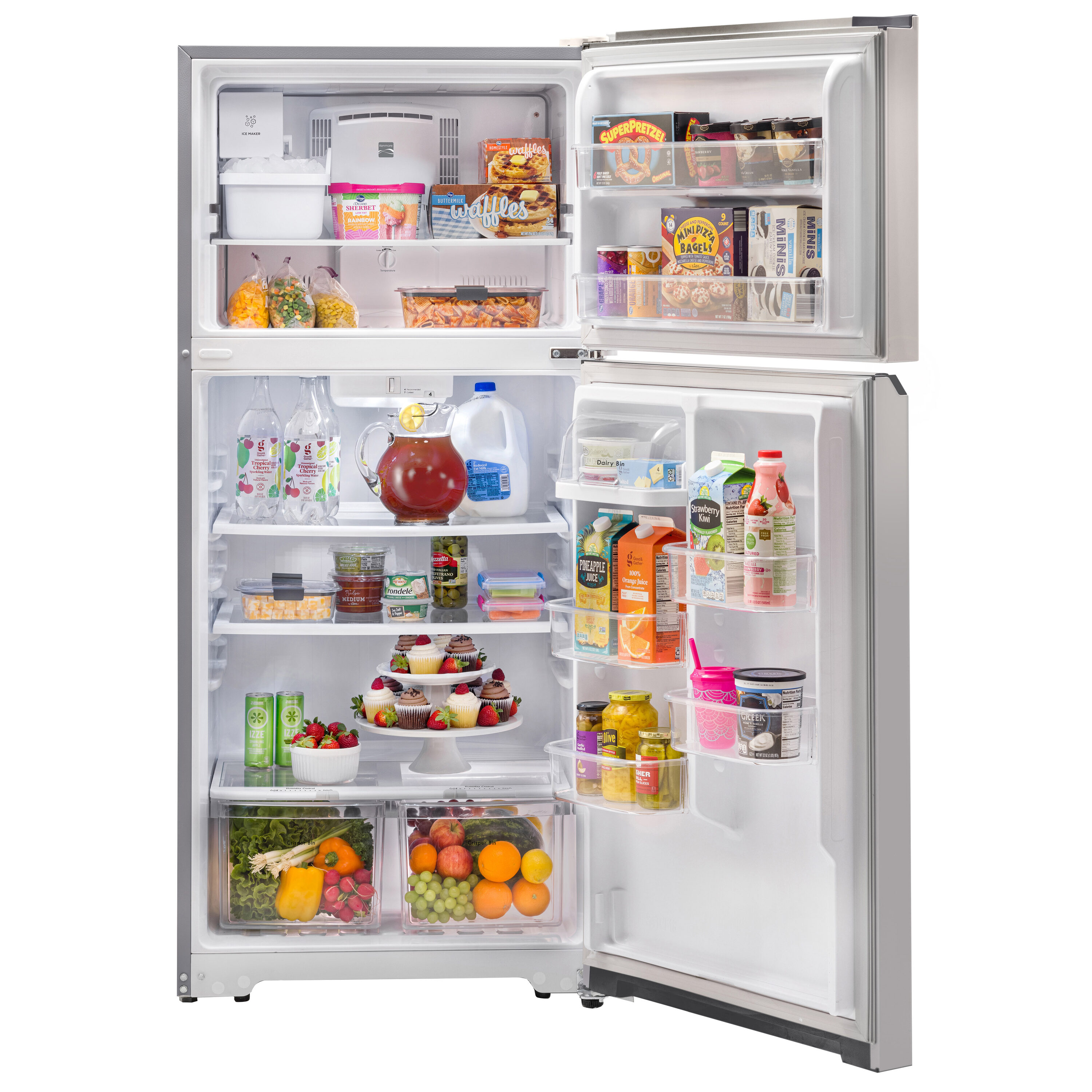 Kenmore 18.3cu ft TopFreezer Refrigerator with Ice Maker (Stainless