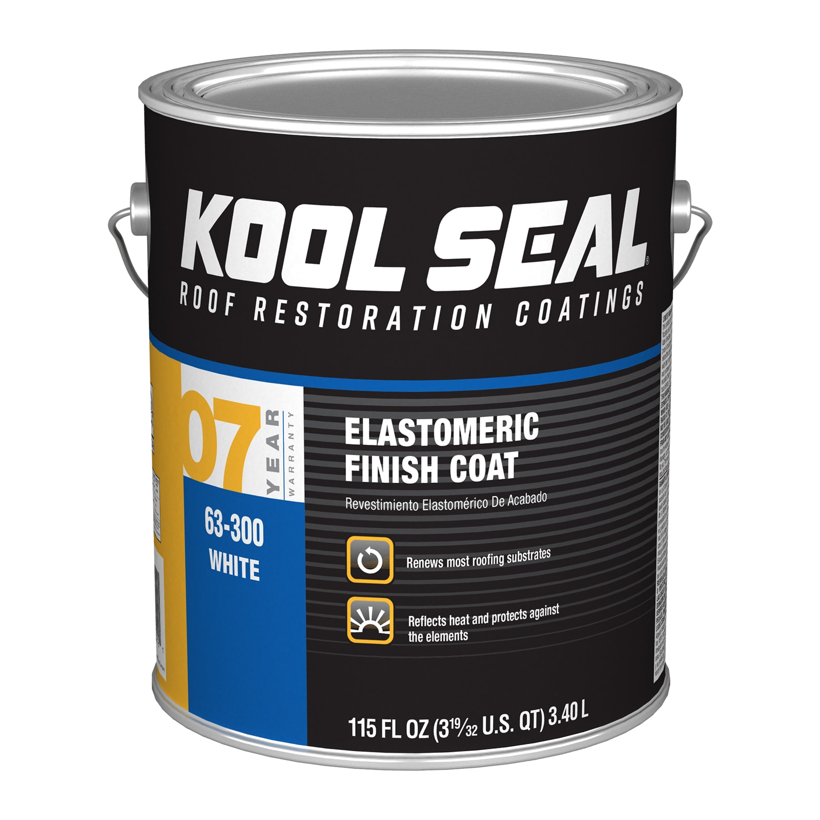 Kool Seal 1-Gallon White Elastomeric Reflective Roof Coating (7-year  Limited Warranty) in the Reflective Roof Coatings department at