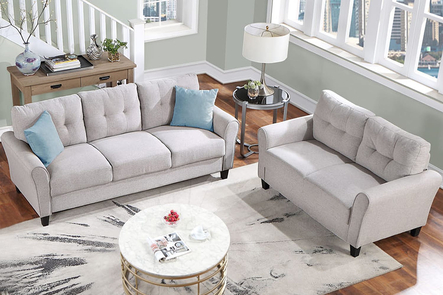 SINOFURN Modern Living Room Sofa Set at Lowes.com