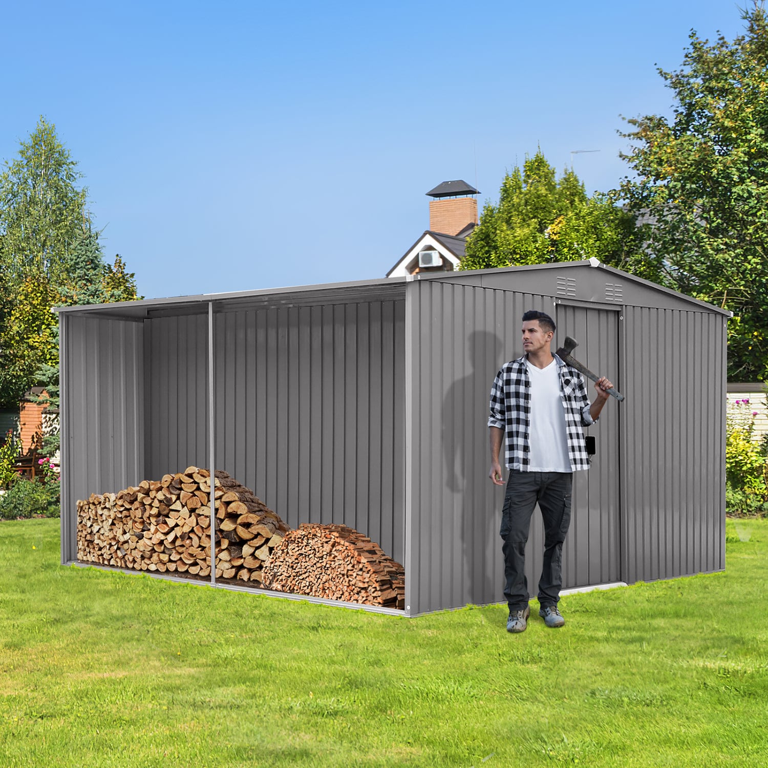 GZMR GZ-WC00038 Metal-Storage-Buildings-Sheds - View #3