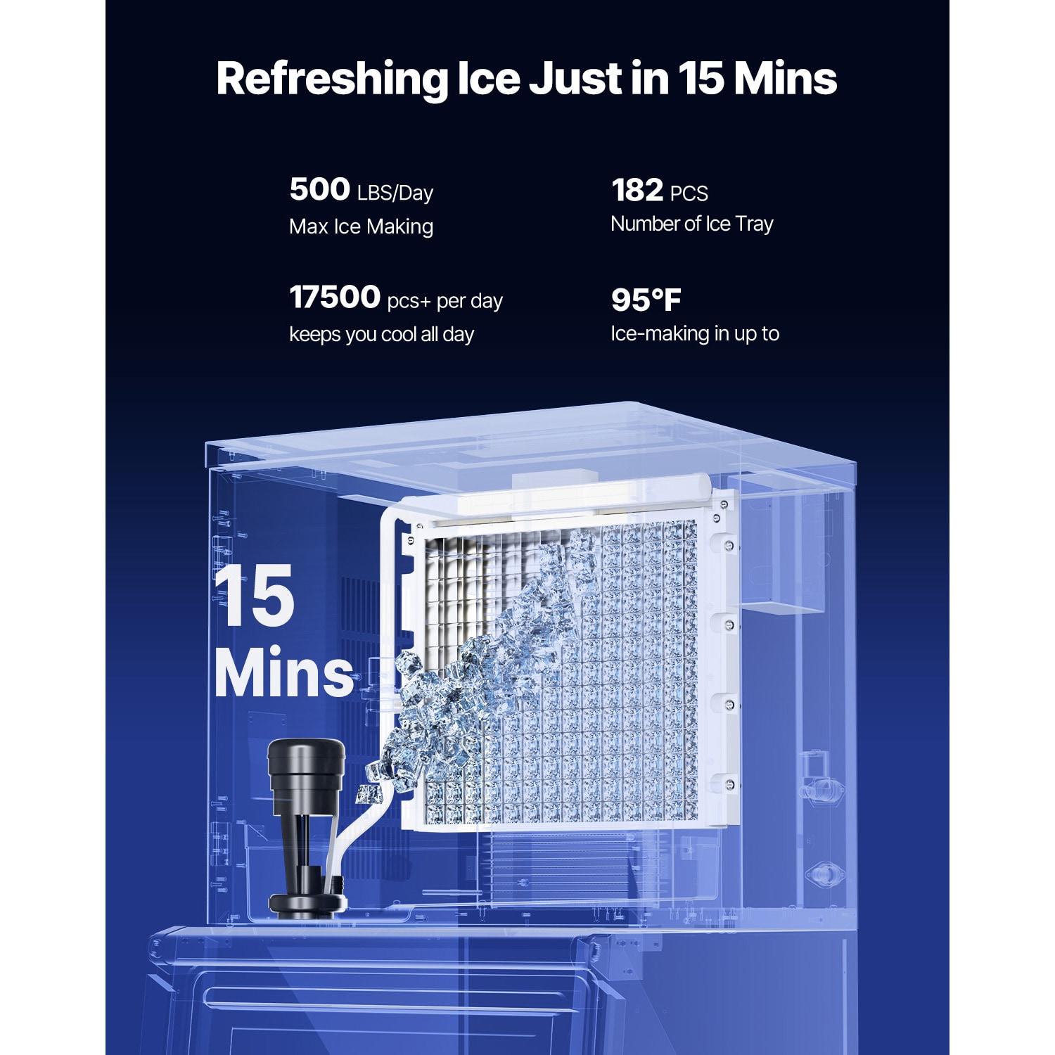 VEVOR FTSZBJFBFTJTB73H9V1 Ice-Makers - View #3