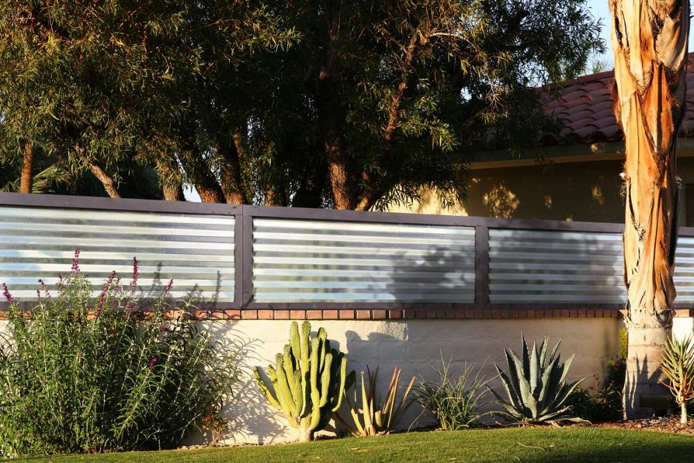 Metal Fence Panels Department At, Corrugated Metal Fence Panels Canada