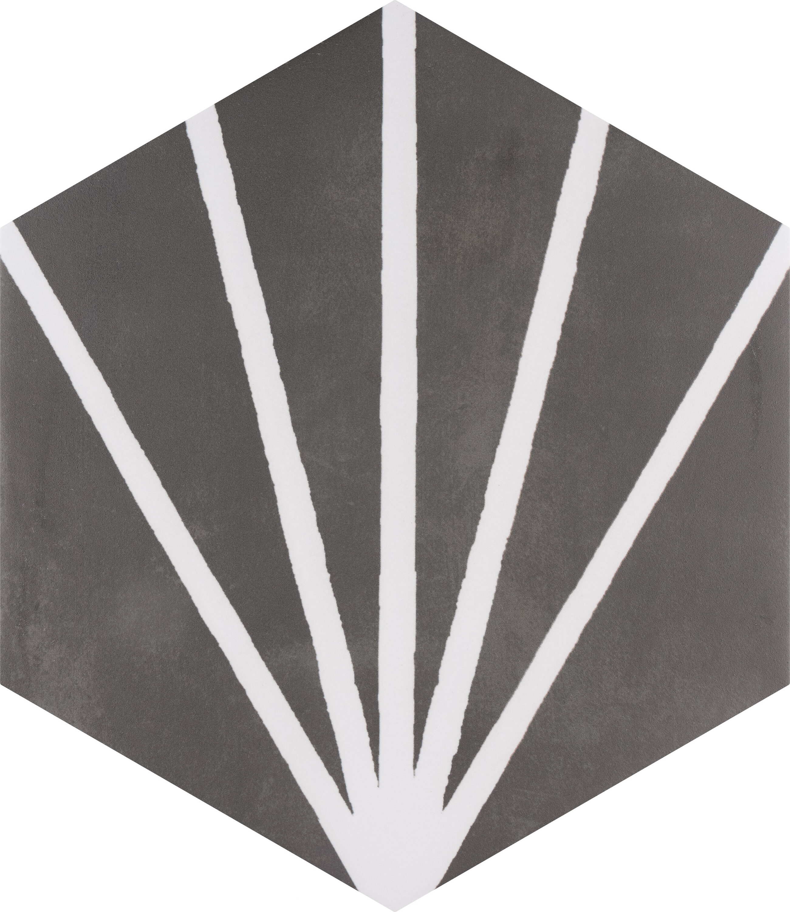 Affinity Tile FBT9HXNEDU Horizon Dusk Hex Nero 8-in x 9-in Matte Ceramic Patterned Hexagon Tile (8.88-sq. ft/ Carton)