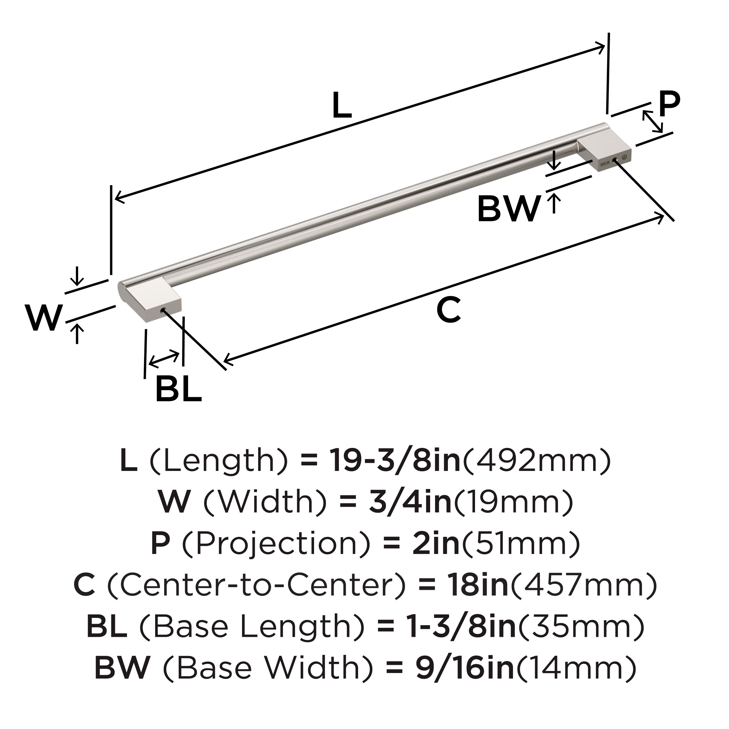 Amerock BP55535G10 Cabinet-Pulls - View #4