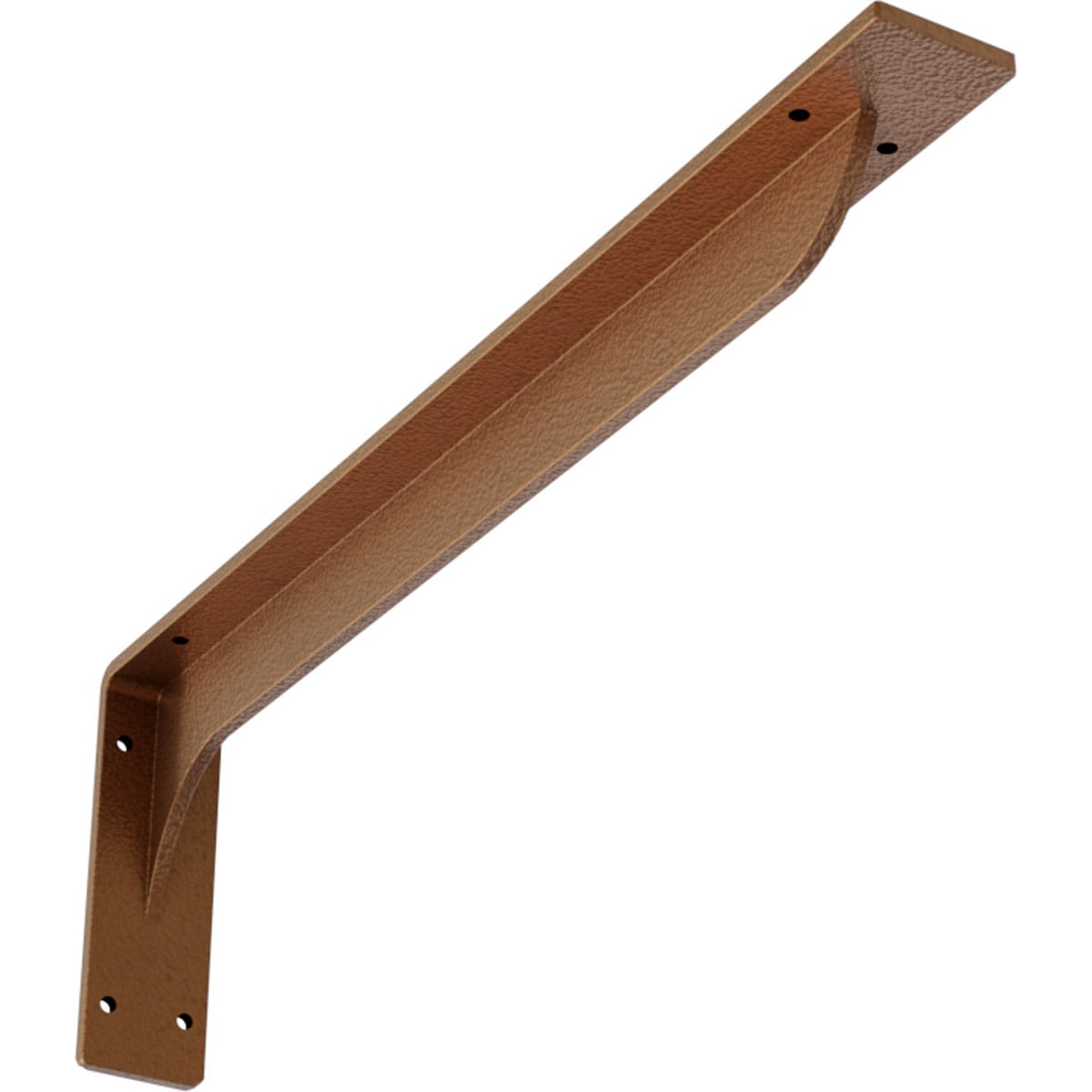 Ekena Millwork BKTM02X20X06EBHCO Embrey 20-in x 2-in x 6.5-in Copper Steel Mounting bracket