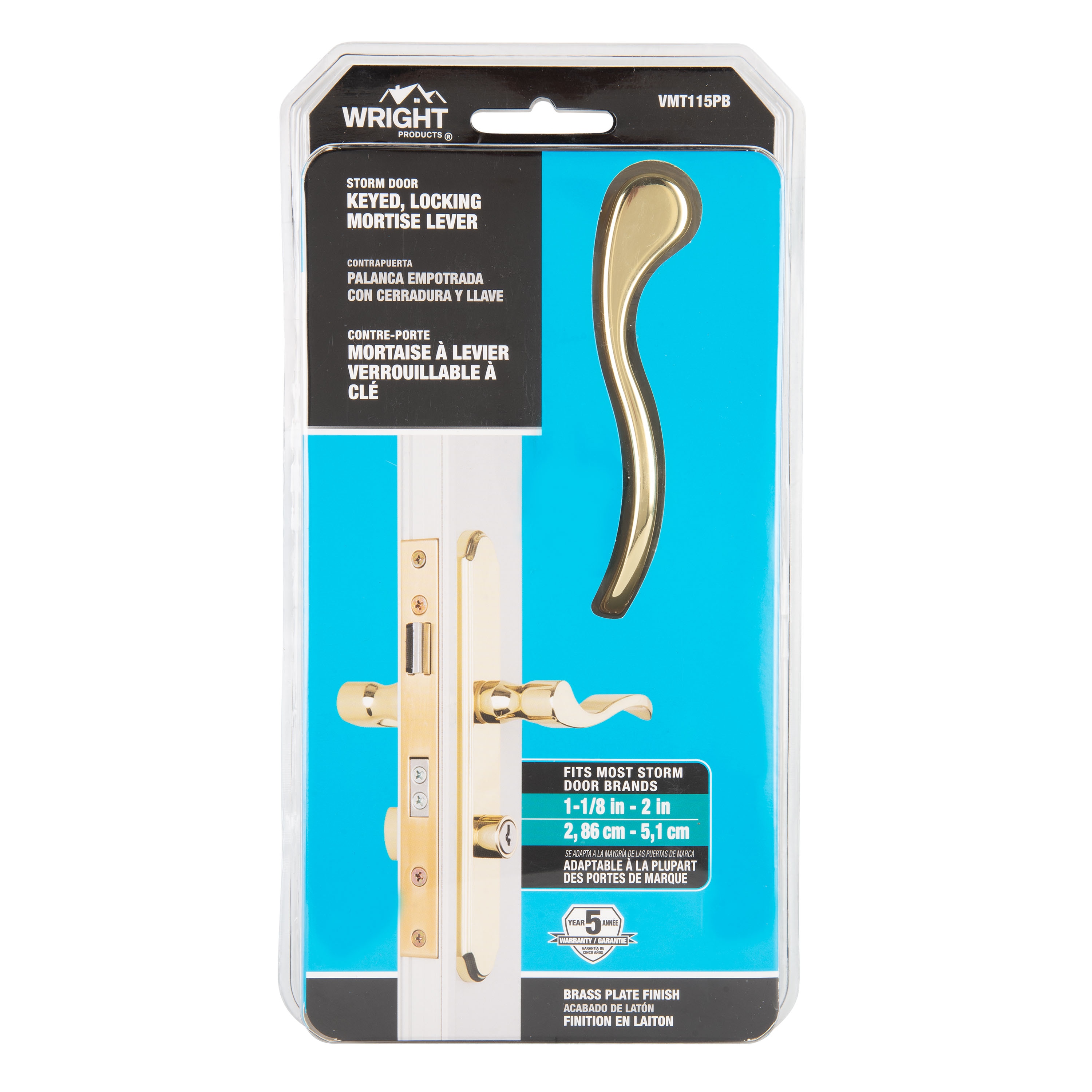 WRIGHT PRODUCTS VMT115PB Screen-Storm-Door-Handles - View #8