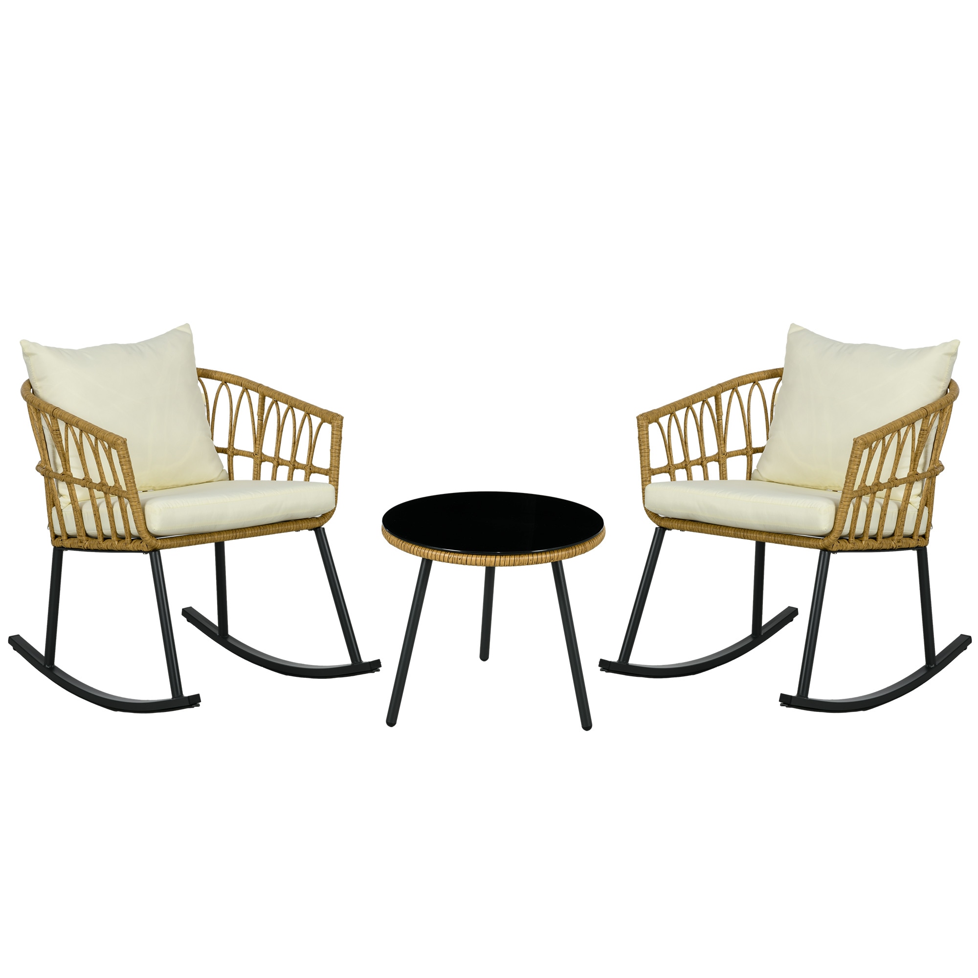Lycvki 1621 Casual Beige Rocking Chair