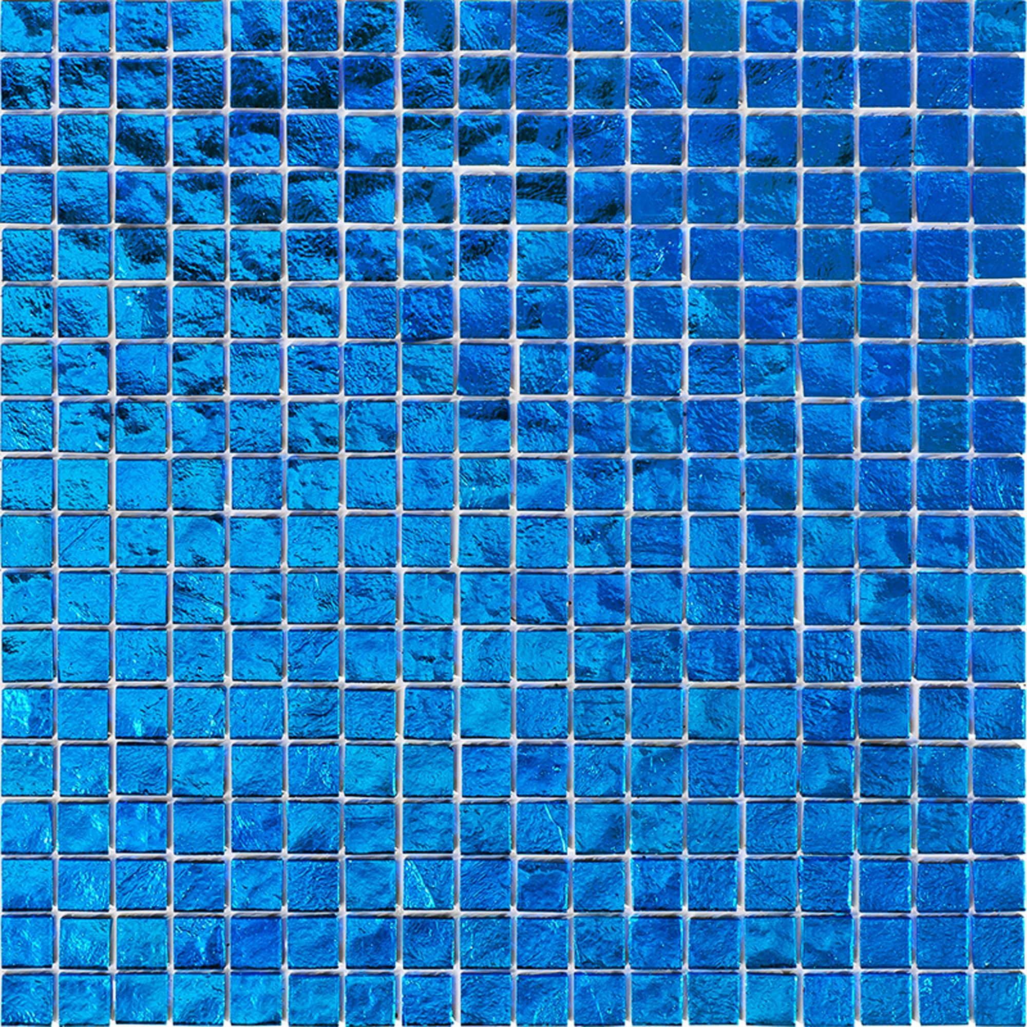 Apollo Tile APLNB88BL557A Skosh Shimmer Azure Blue 11-1/2-in x 11-1/2-in Glossy Glass Mosaic Floor and Wall Tile ( 18.69-sq ft Carton )