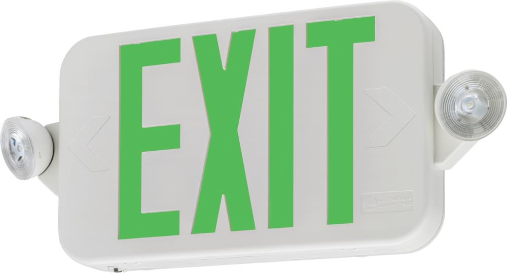 Lithonia Lighting wlte W 1 R El Wet Location Exit Sign White