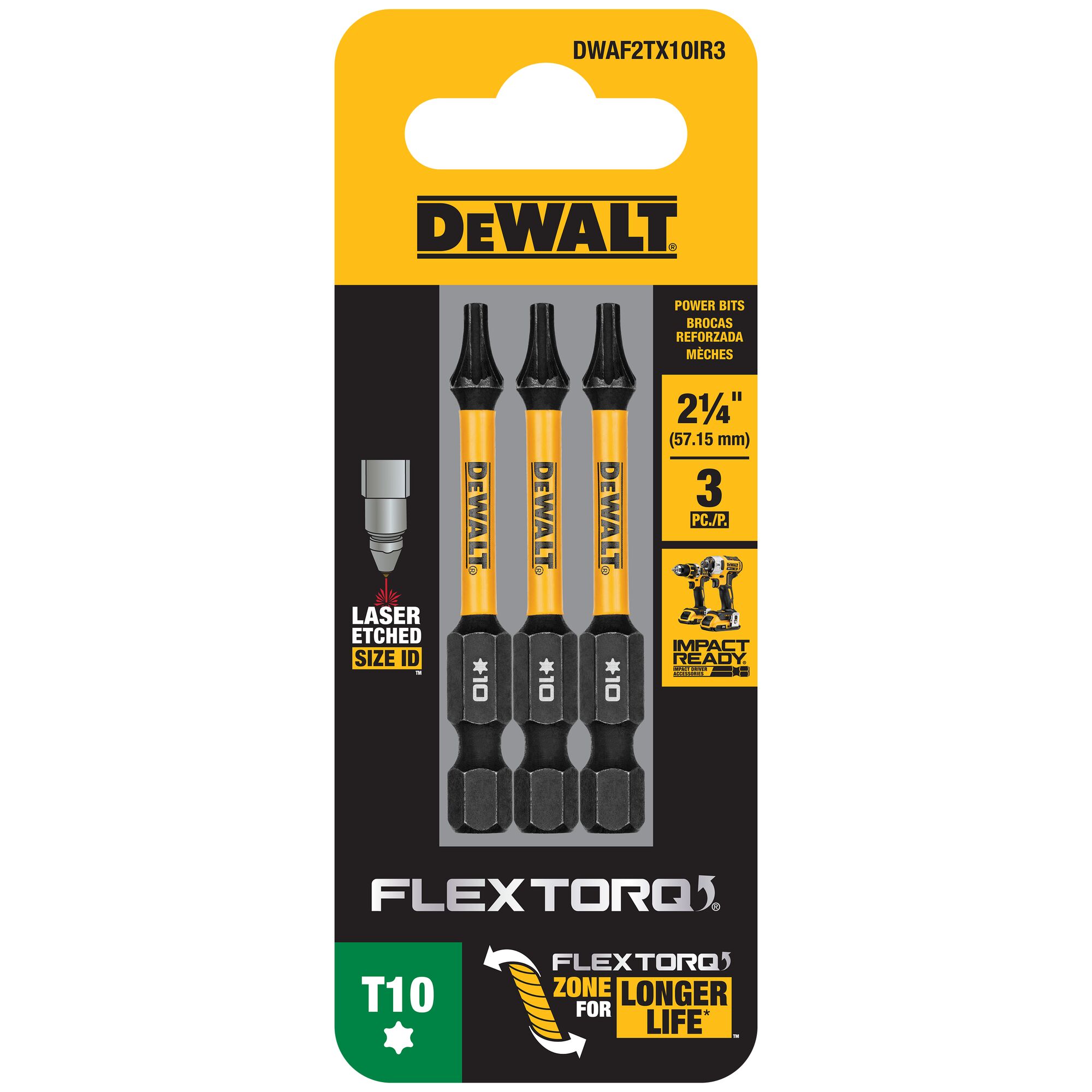 DEWALT DWAF2TX10IR3 Impact-Screwdriving-Bits - View #5