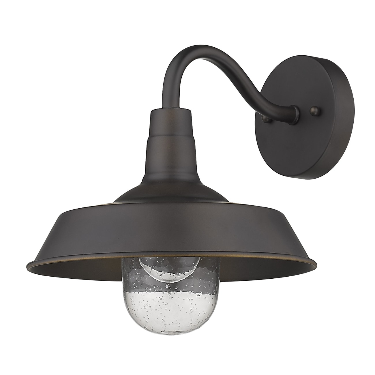 HomeRoots 4000398487 1 -Light 10.5-in H Bronze Hardwired Outdoor Wall Light