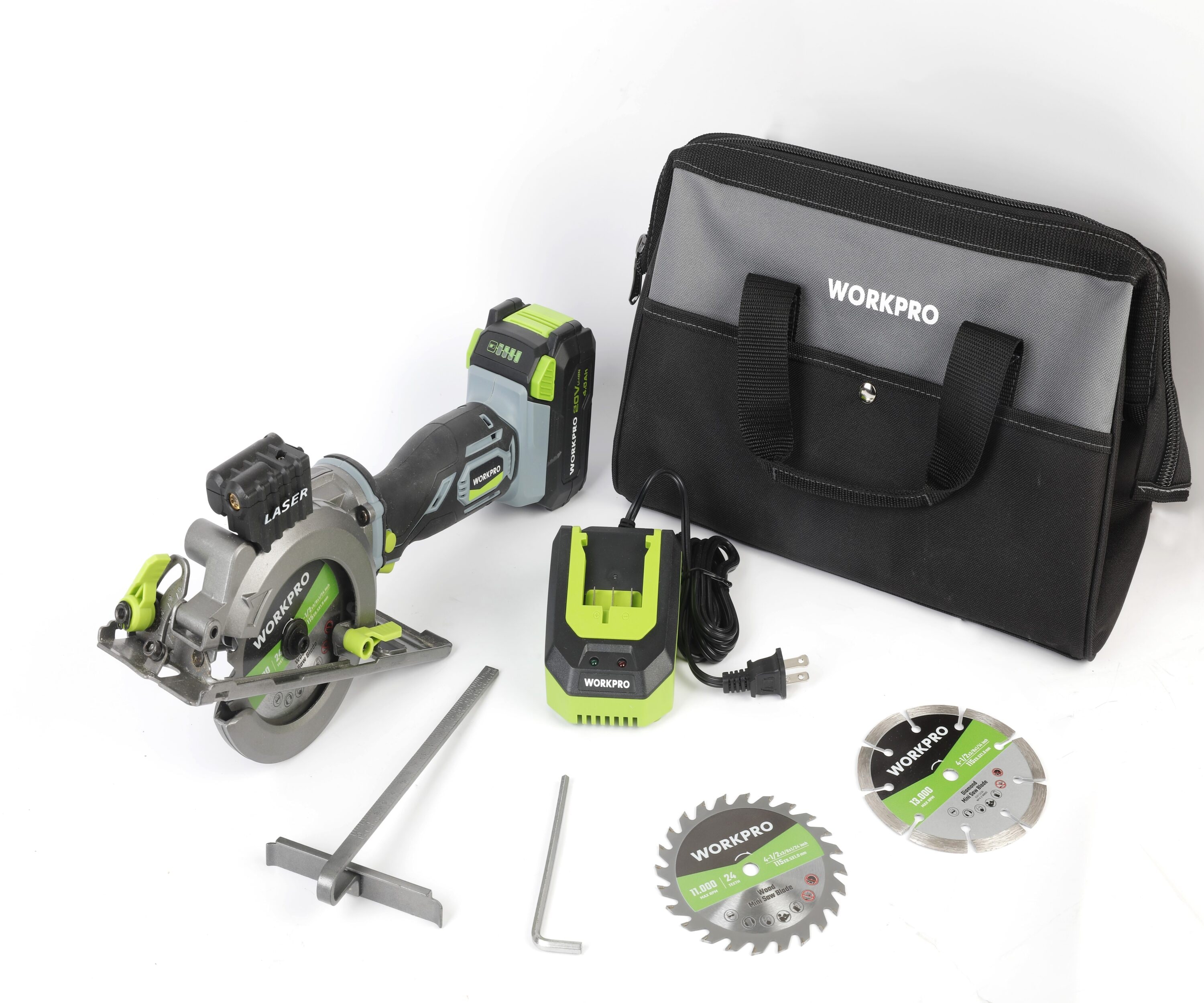 WORKPRO W241105 20-volt Power Tool Combo Kit with Hard Case ( Charger Included )