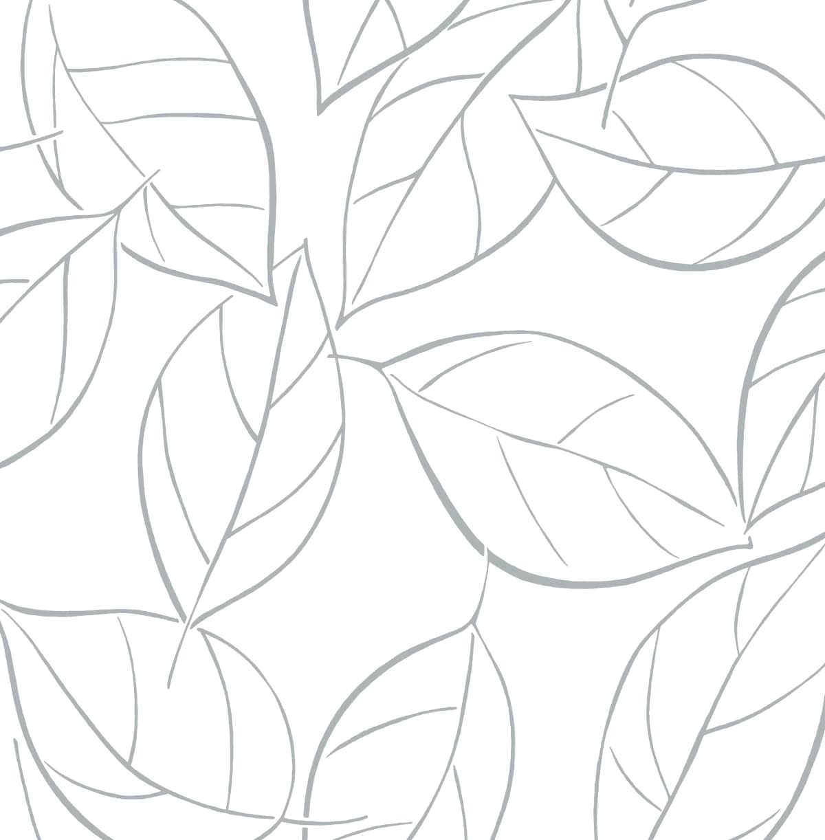 NextWall NW36508 30.75-Sq. Feet Daydream Grey Vinyl Floral Self-adhesive Peel and Stick Wallpaper