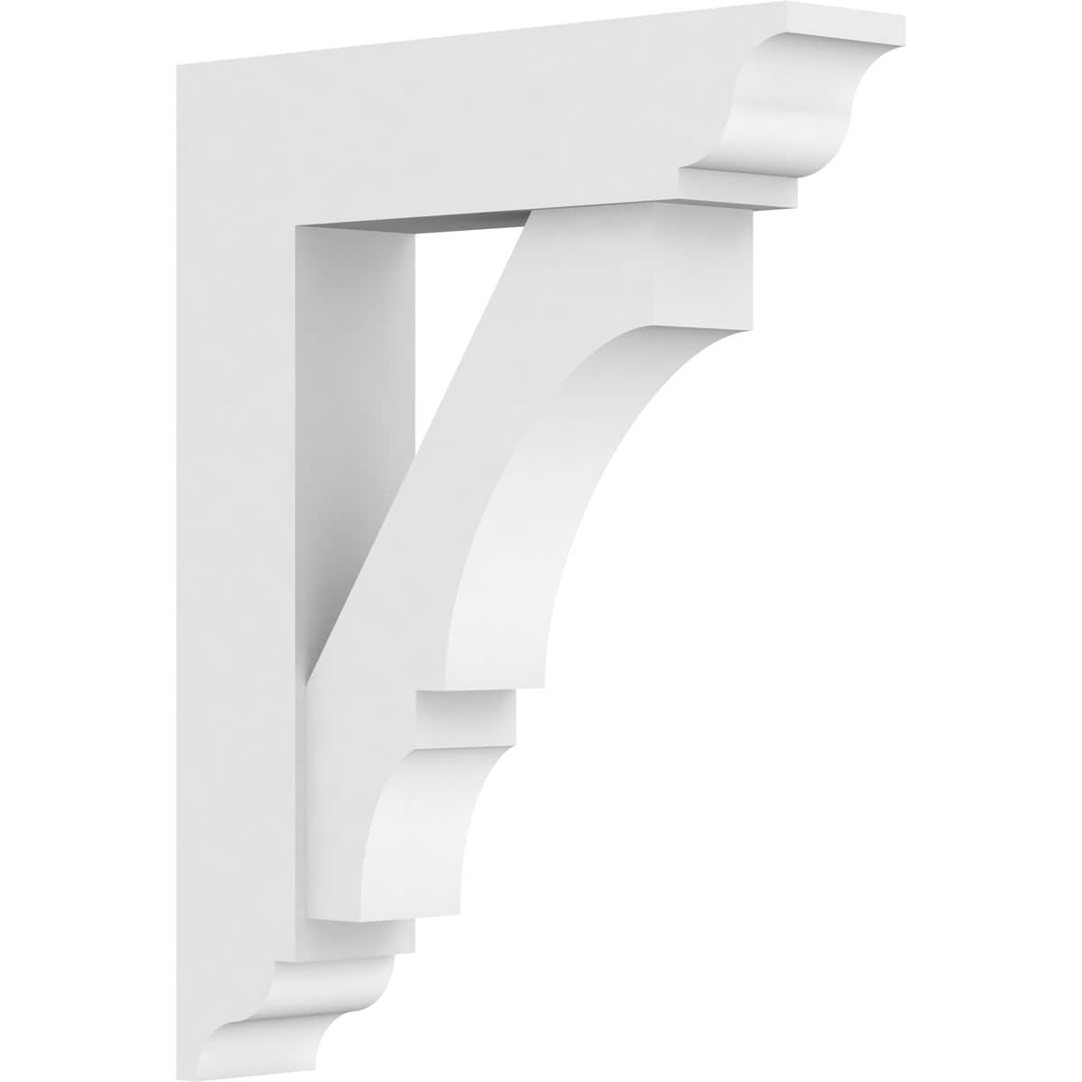 Ekena Millwork BKTP03X14X18BOA01 Standard Balboa 3-in x 14-in x 18-in White PVC Standard bracket
