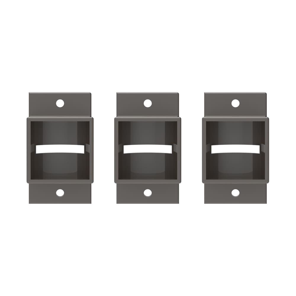 Freedom 73003964 Standard 1.475-Inches Pewter Metal Angle bracket For Metal fence 3 -Pack