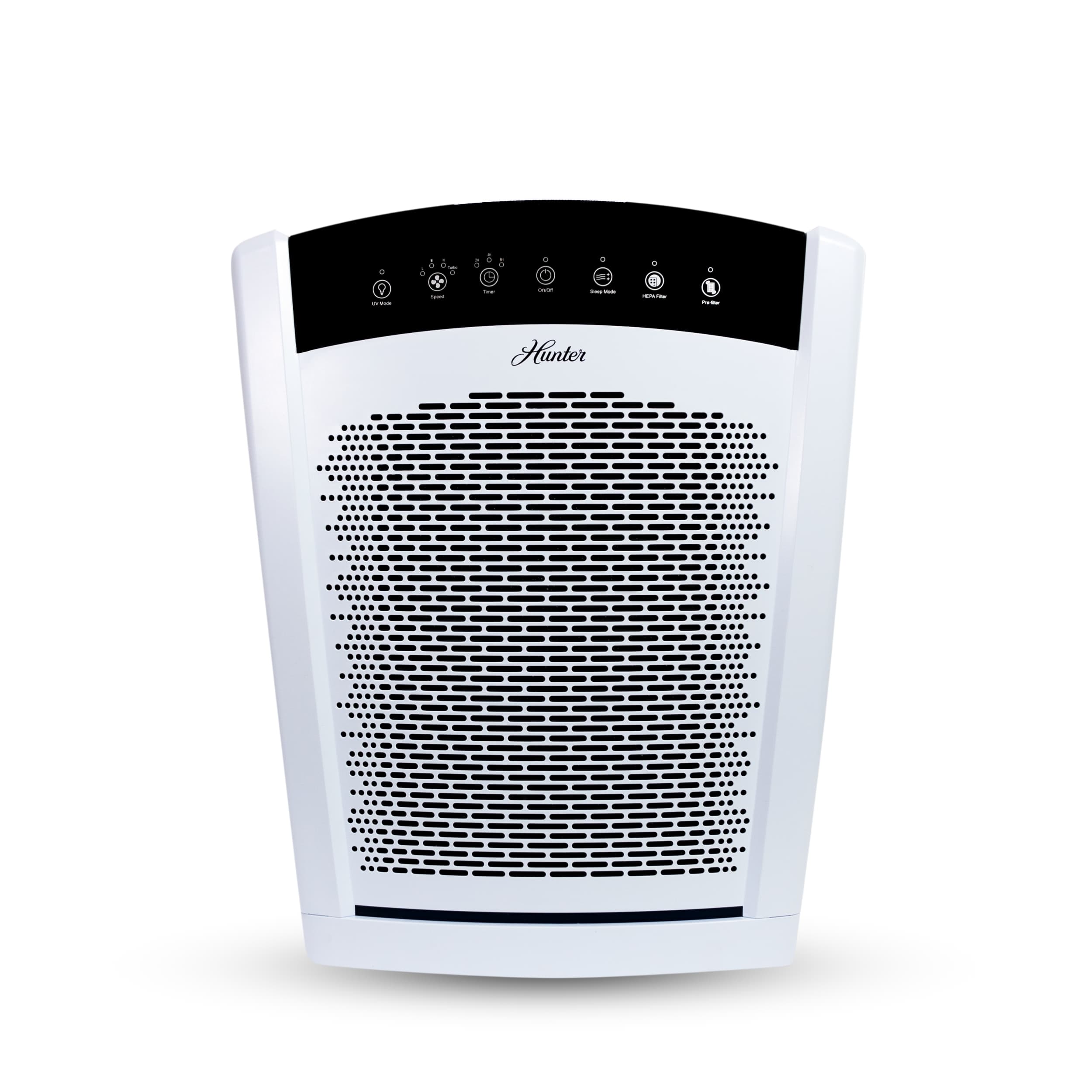 Hunter True HEPA Air Purifier for Home Large Room and Bedroom Clean Filters 2585 Sq. Ft. per hour - White #HP850UV-WH