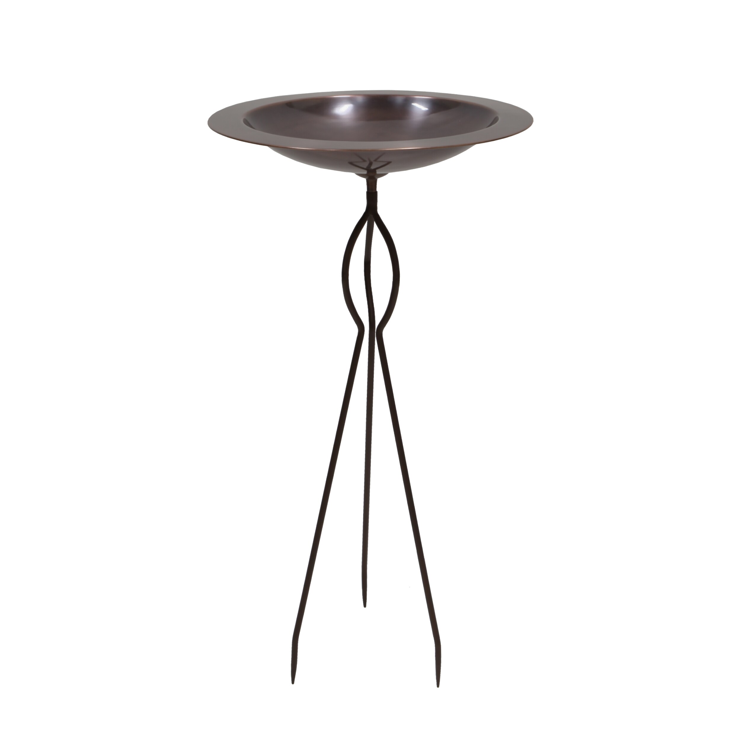 ACHLA Designs BB-12T-TS 34.75-Inches H Antique Copper Finish, Roman Bronze Powdercoat Finish Metal Complete birdbath