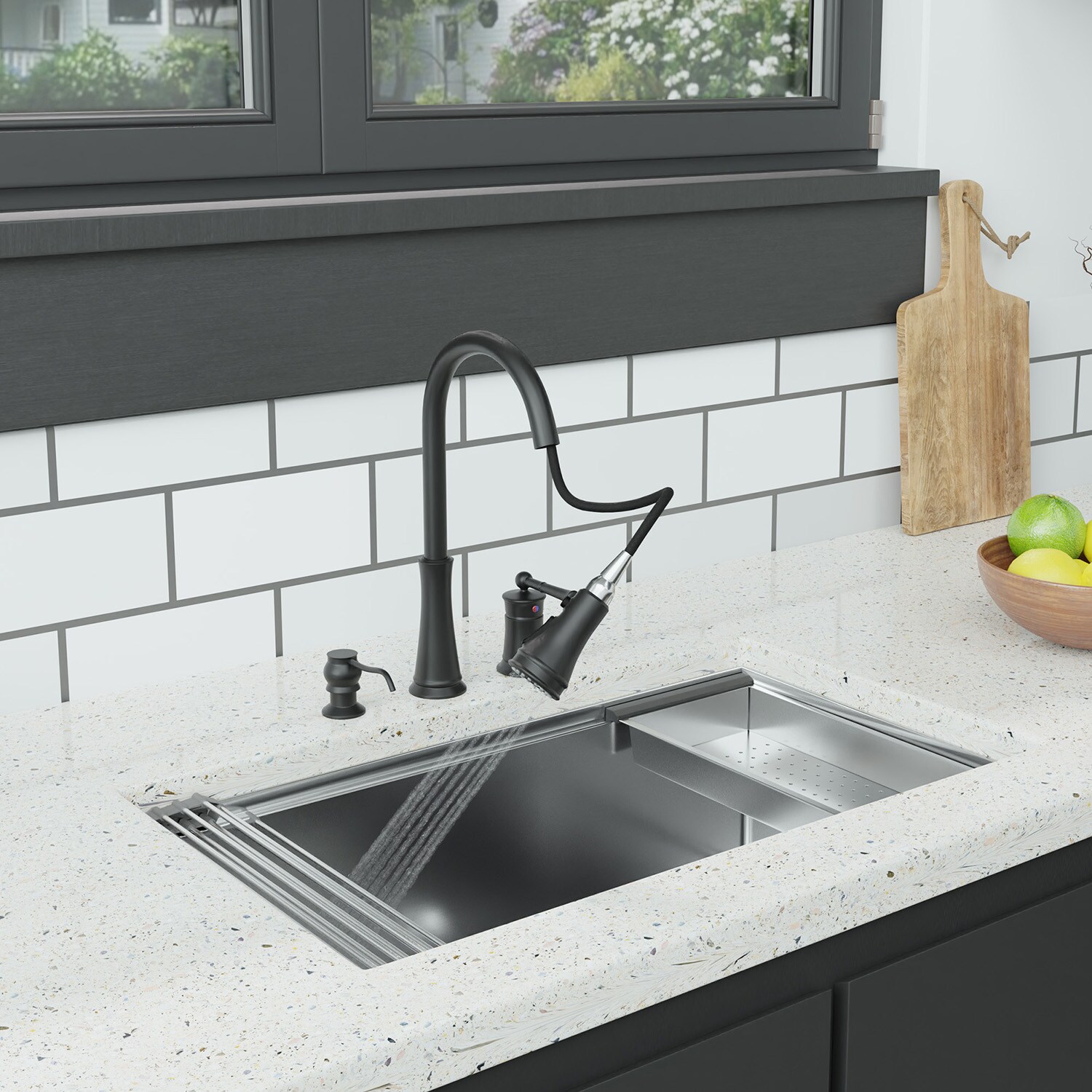 Mondawe MD-D95-MB Kitchen-Faucets - View #4