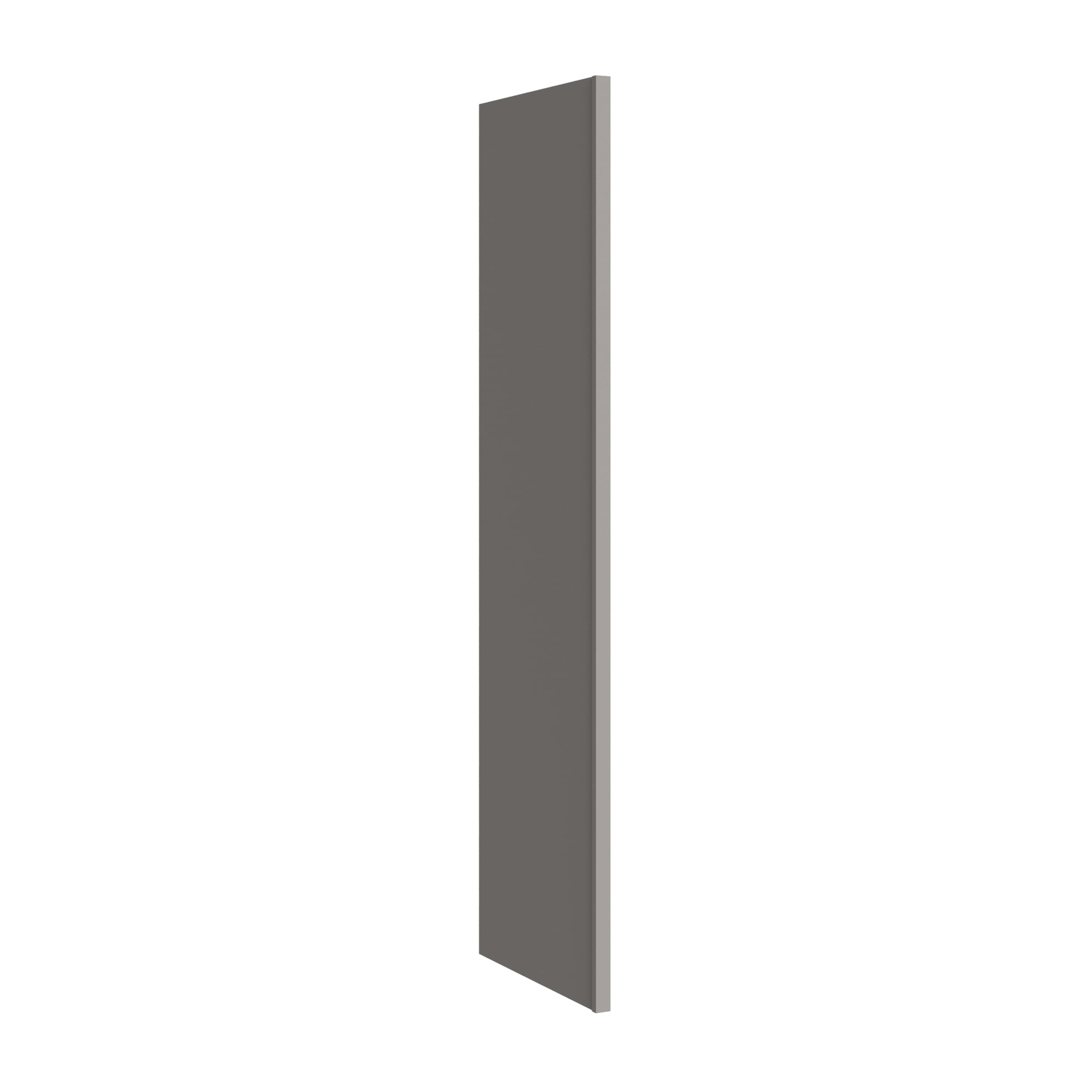 KraftMaid Momentum REP1 1/2.84G81 Deveron Cabinet End Panel 1.5-in W x 84-in H x 24-in D Pebble Grey Painted (Refrigerator End Panel)