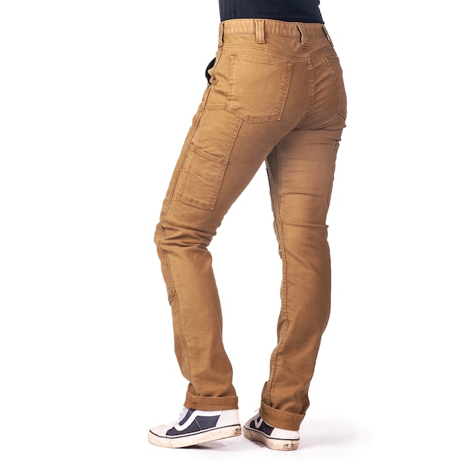 Dovetail Workwear Women's Saddle Brown Stretch Canvas Work Pants (14 x ...