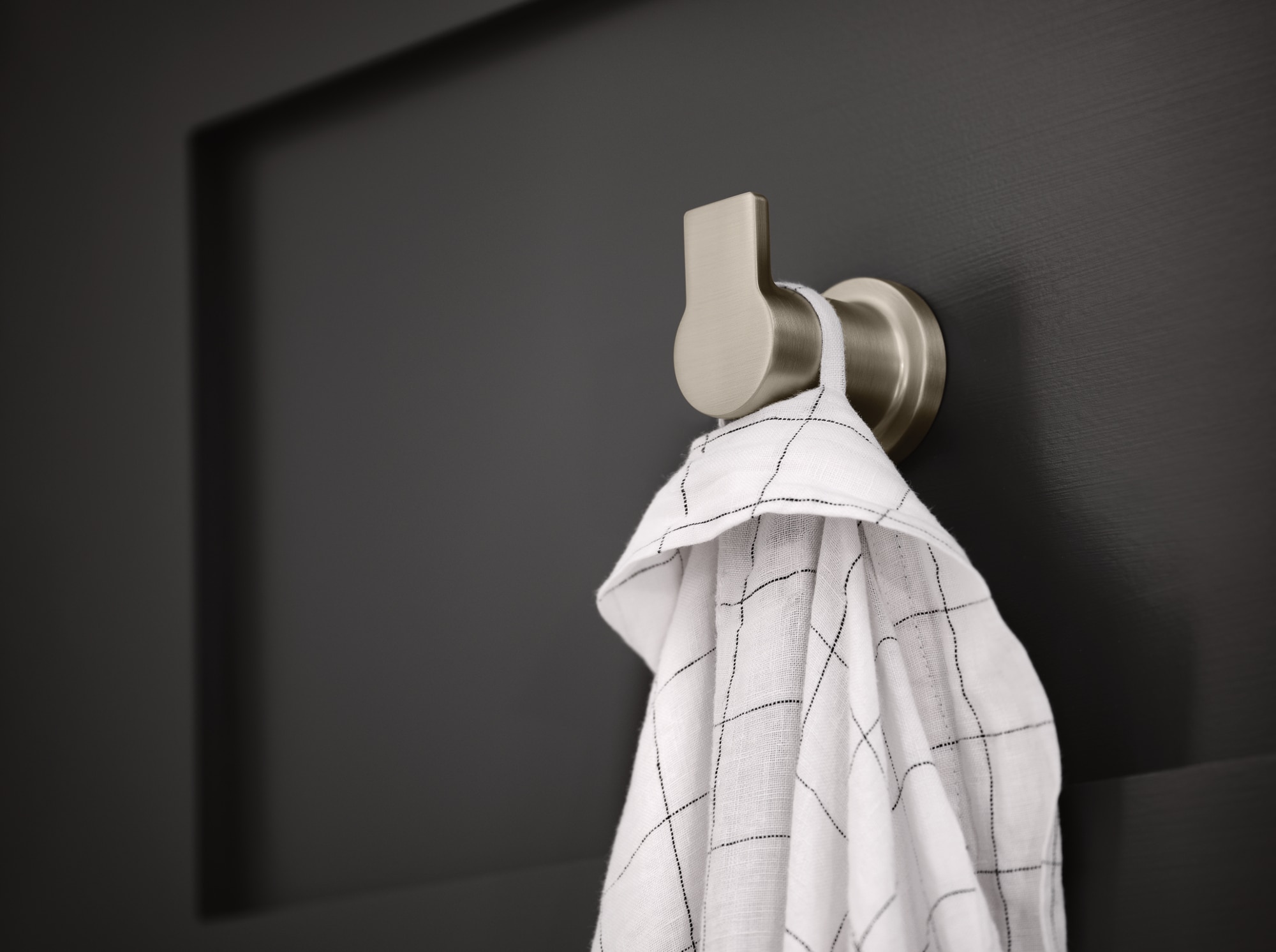 Moen Rinza Chrome Single-Hook Wall Mount Towel Hook in the Towel