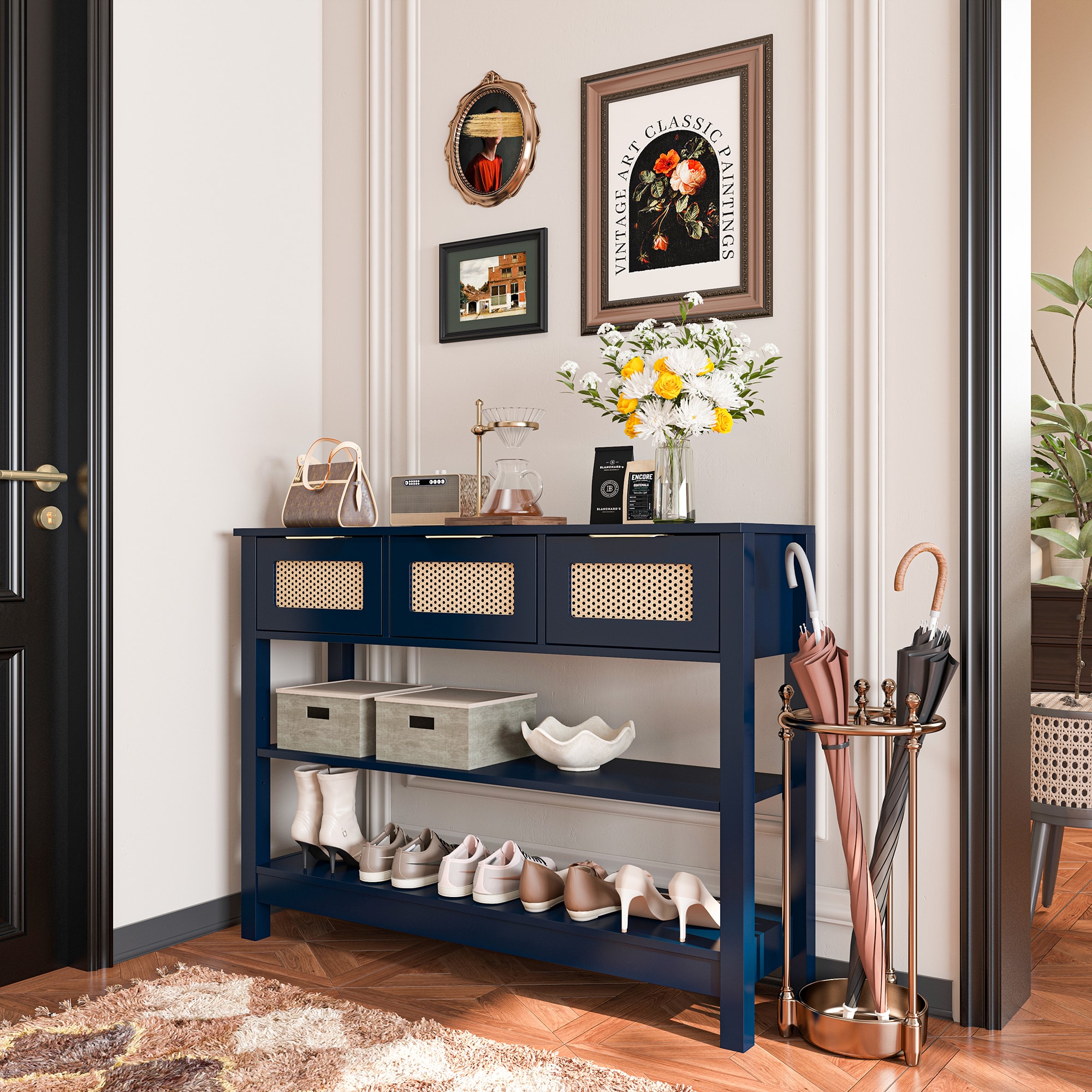 FurniFusion SF-Y-XGZ-BL Console-Sofa-Tables - View #3