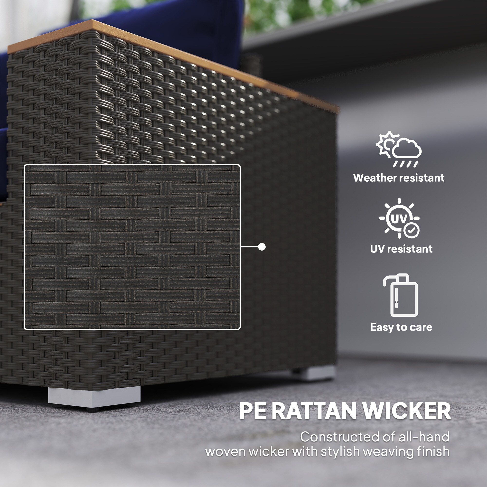 Outsunny 860-304V00DB Patio-Sofas-Daybeds - View #7