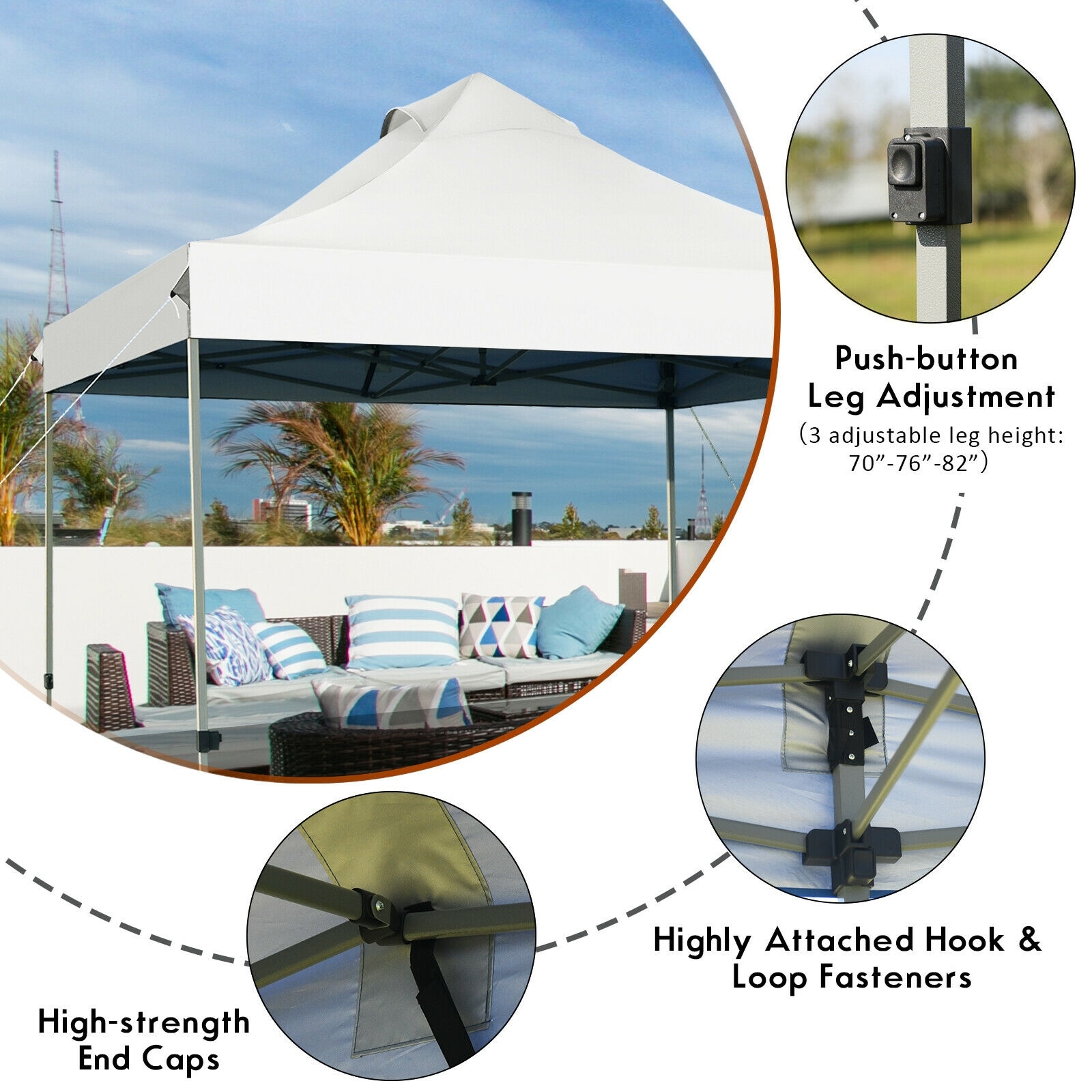 WELLFOR DOJ70658WH Canopy-Storage - View #8