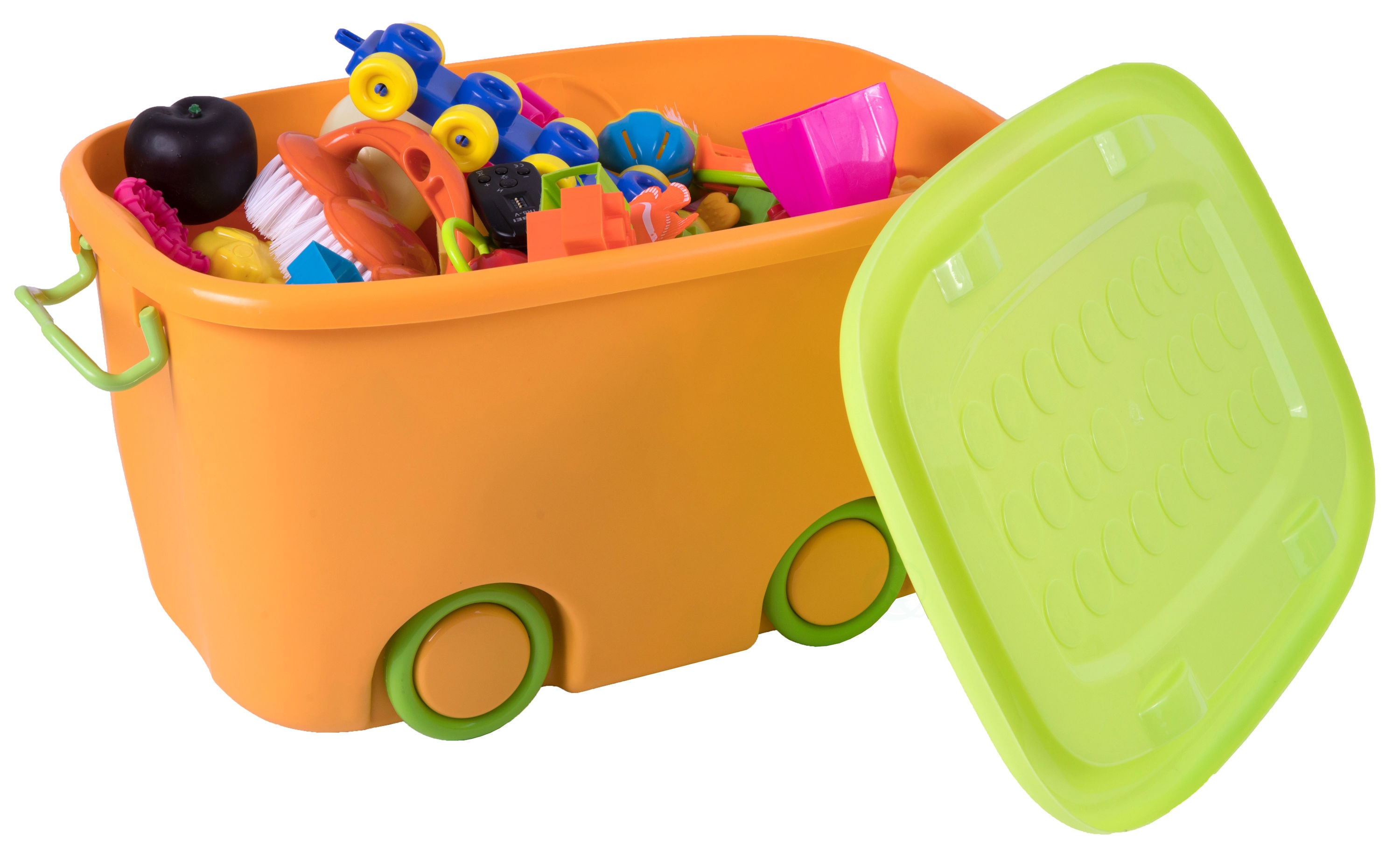 Orange Stackable Toy Storage Box