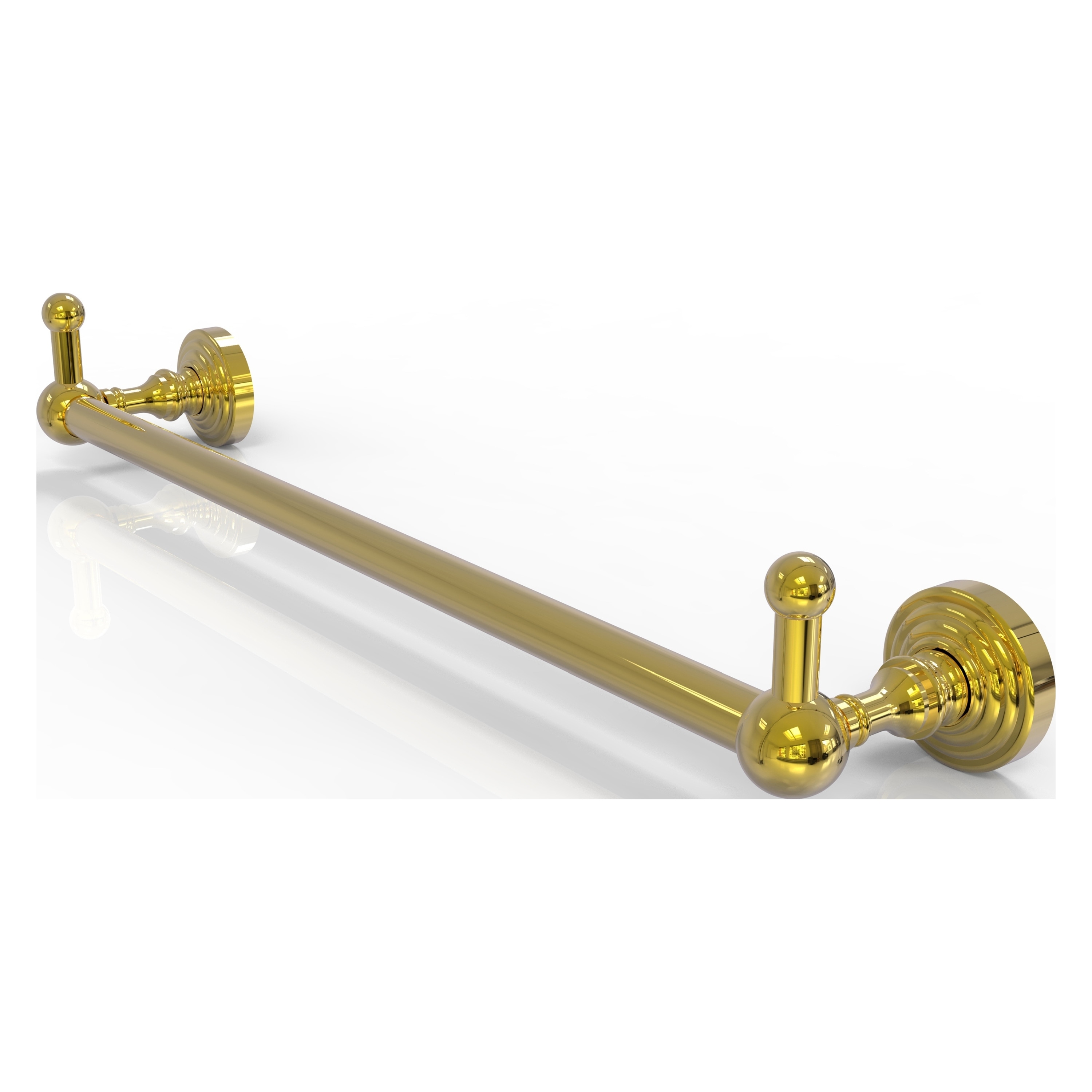 Allied Brass WP-41-36-PEG-PB Waverly Place 36-in Polished Brass Wall mount Single Towel Bar