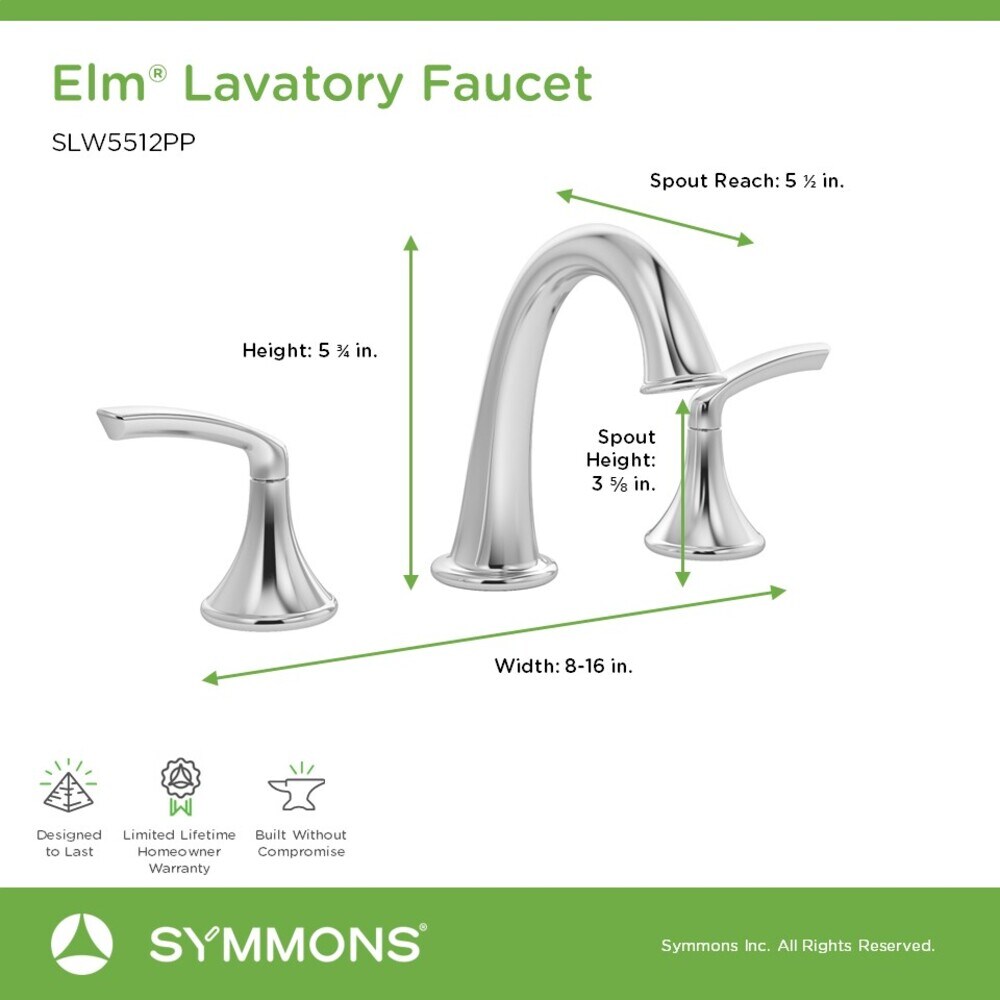 Symmons SLW5512PP Lavatory-Faucets - View #3