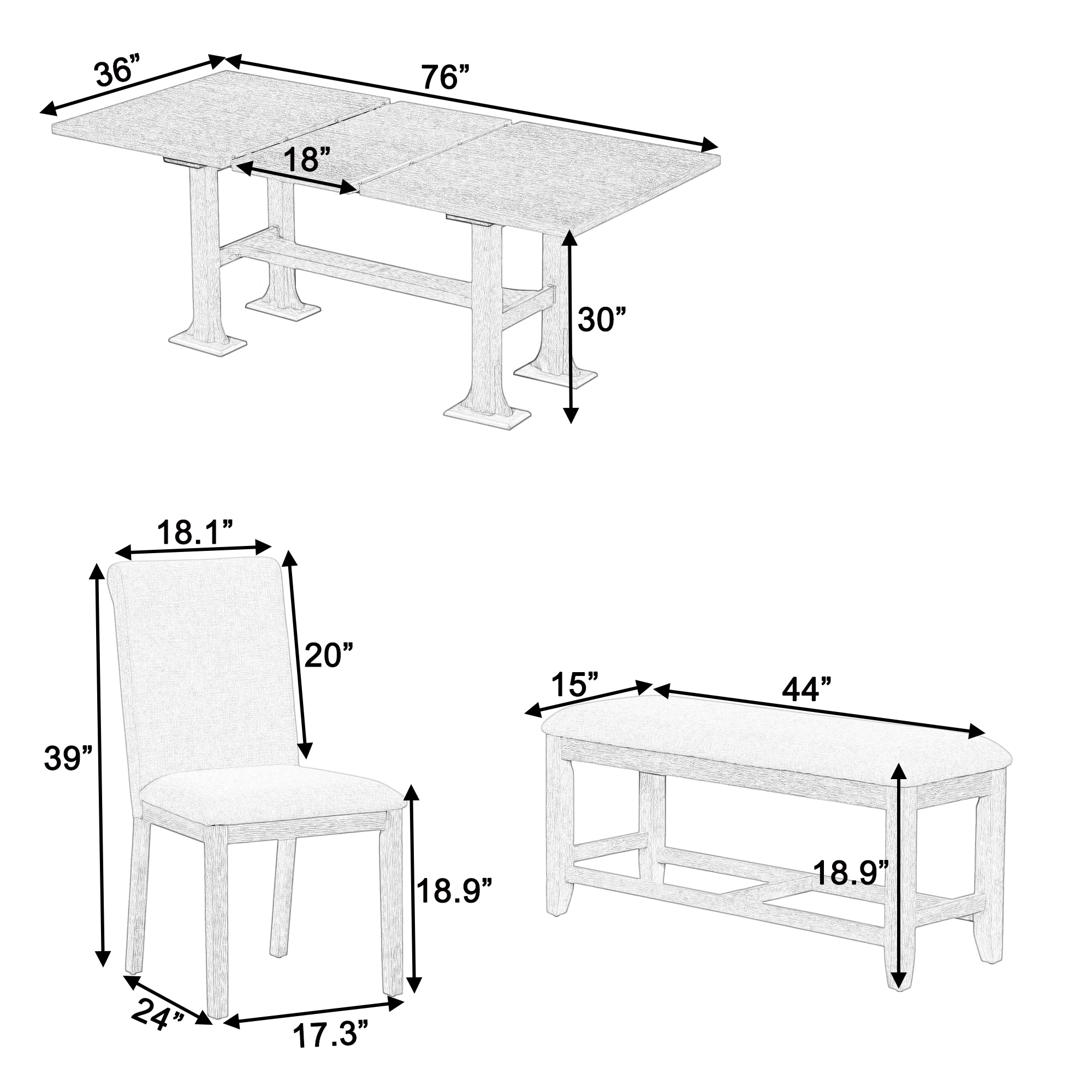 Bybafun YA0100210 Dining-Sets - View #9
