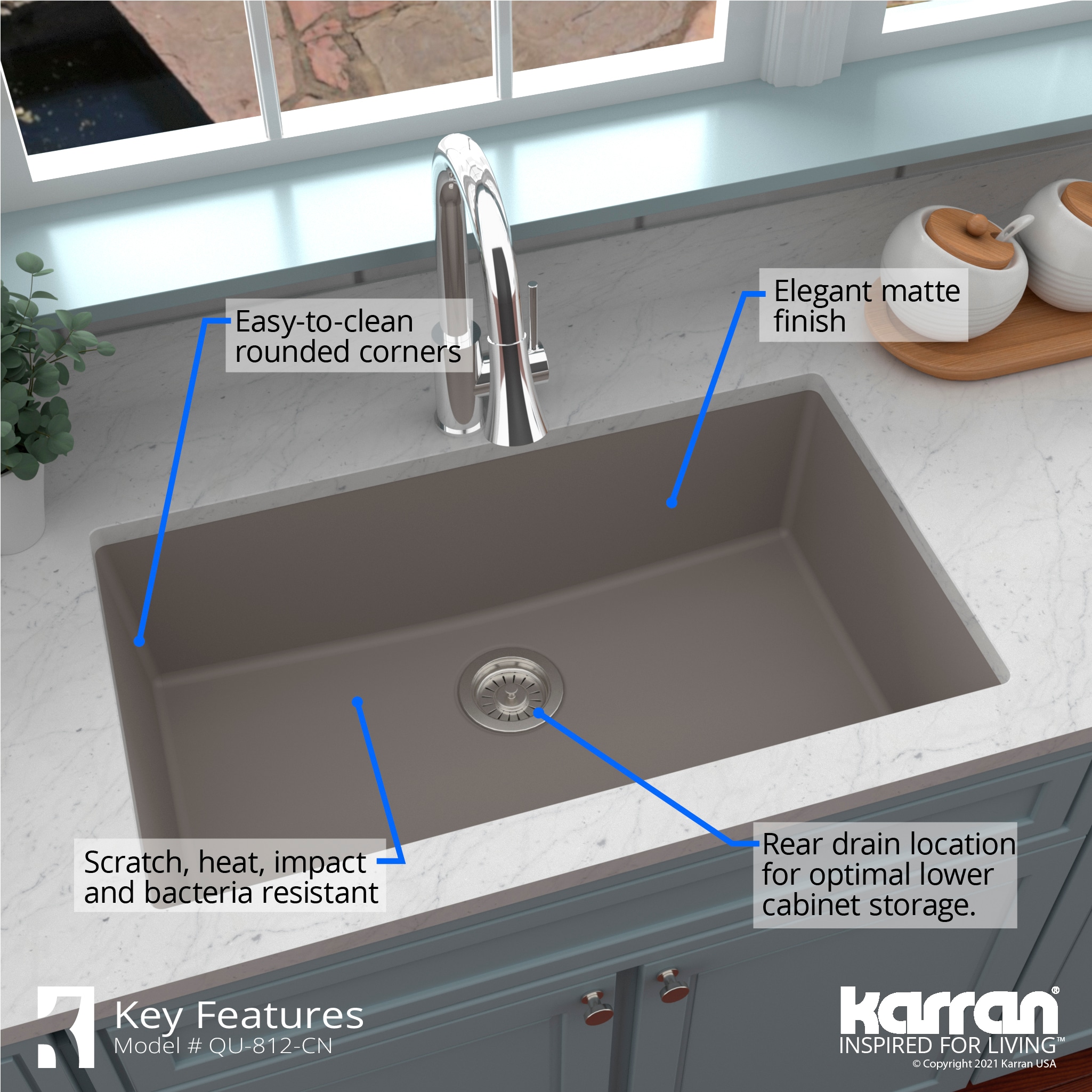 Karran QU-812-CN Kitchen-Sinks - View #6