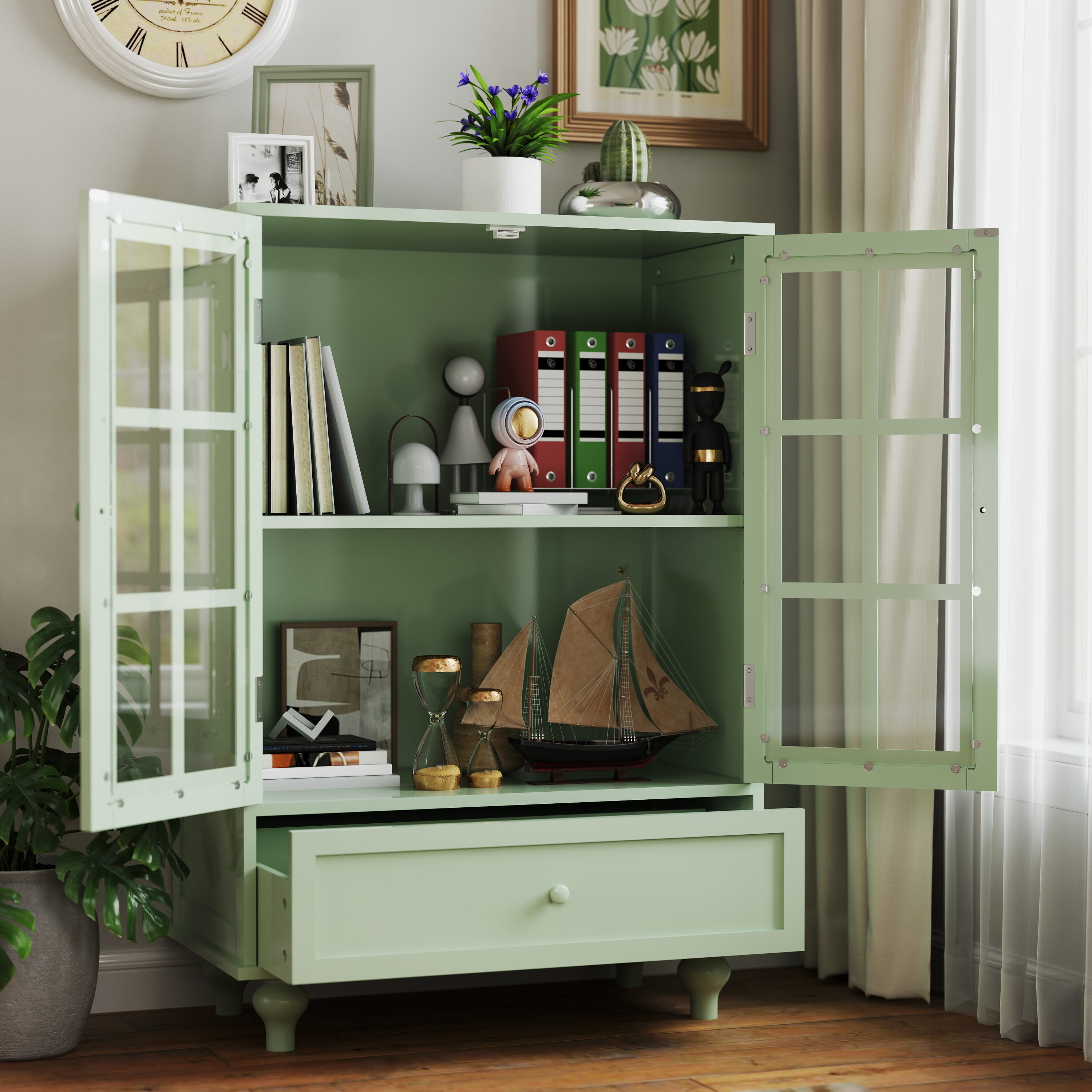 SINOFURN SYA330160BK Dining-Kitchen-Storarge - View #4