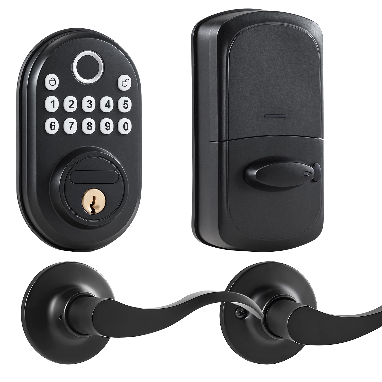 Wooakway FXLS0606-606DL09 Entry-Door-Flip-Locks - View #3