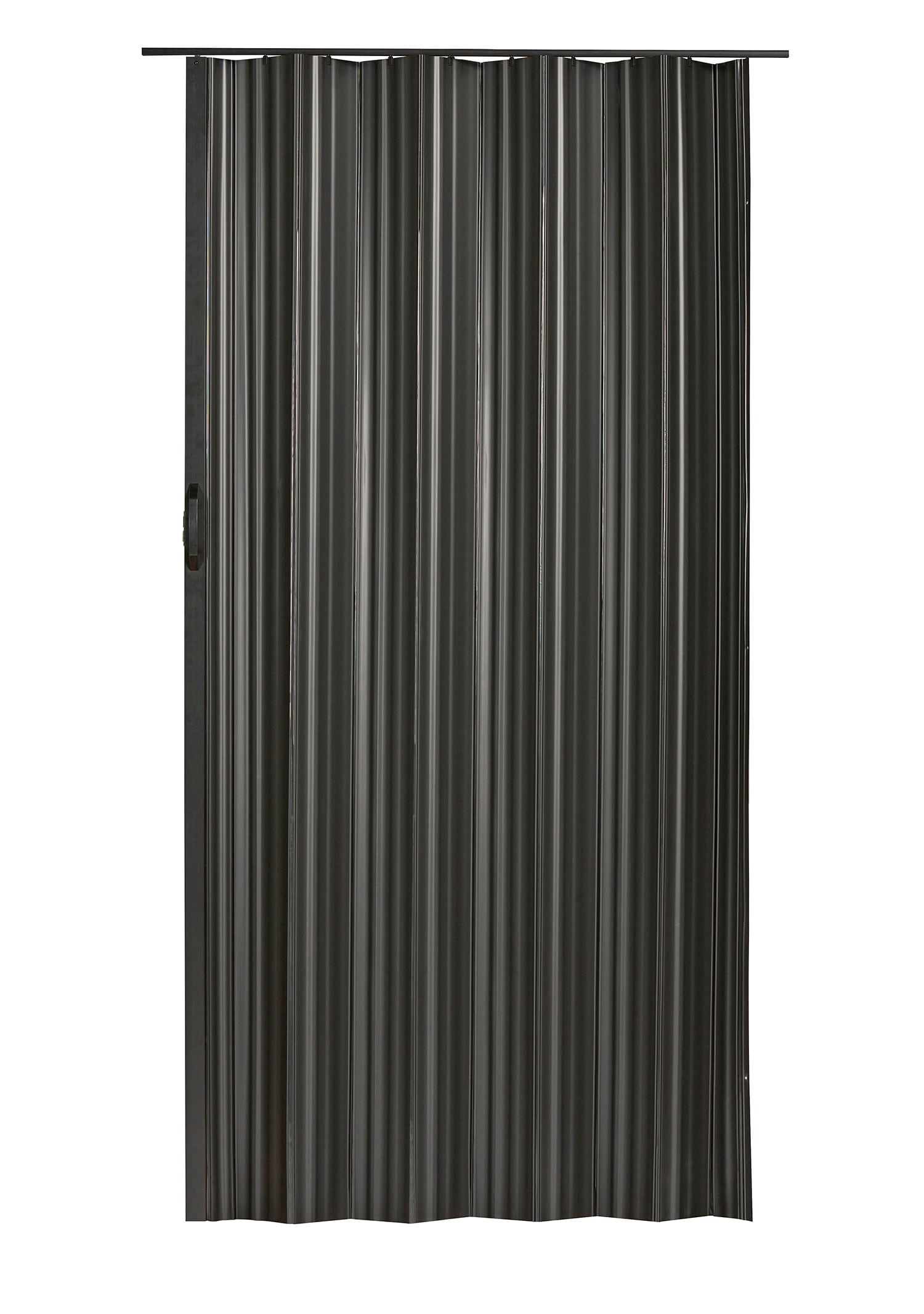 Spectrum DUNE4880BKEC Dune 48-in x 80-in Reversible Handing Black Vinyl Accordion Door ( Hardware Included )
