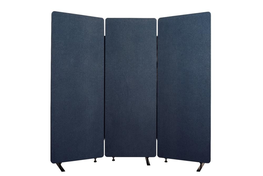 Luxor RCLM7266ZSB Reclaim Acoustic Room Dividers- 3 Pack in Starlight Blue