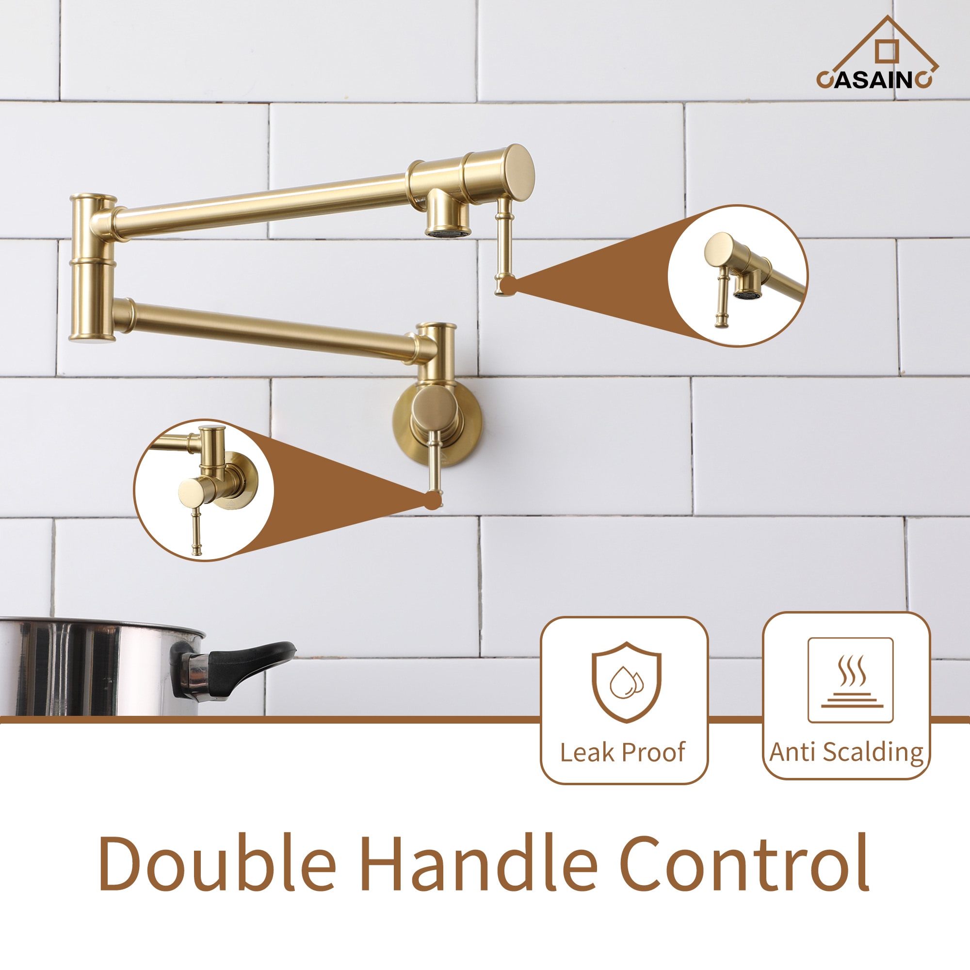 CASAINC SL-H-LS0002C-SS Kitchen-Faucets - View #6